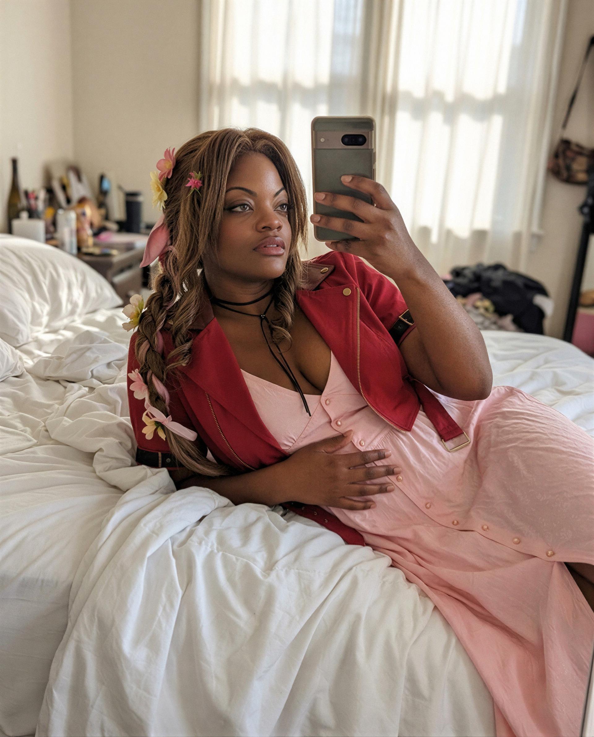 Soft dress, softer promises - want me to make them all true for you tonight? 😉💕, by Danielle Robinson
