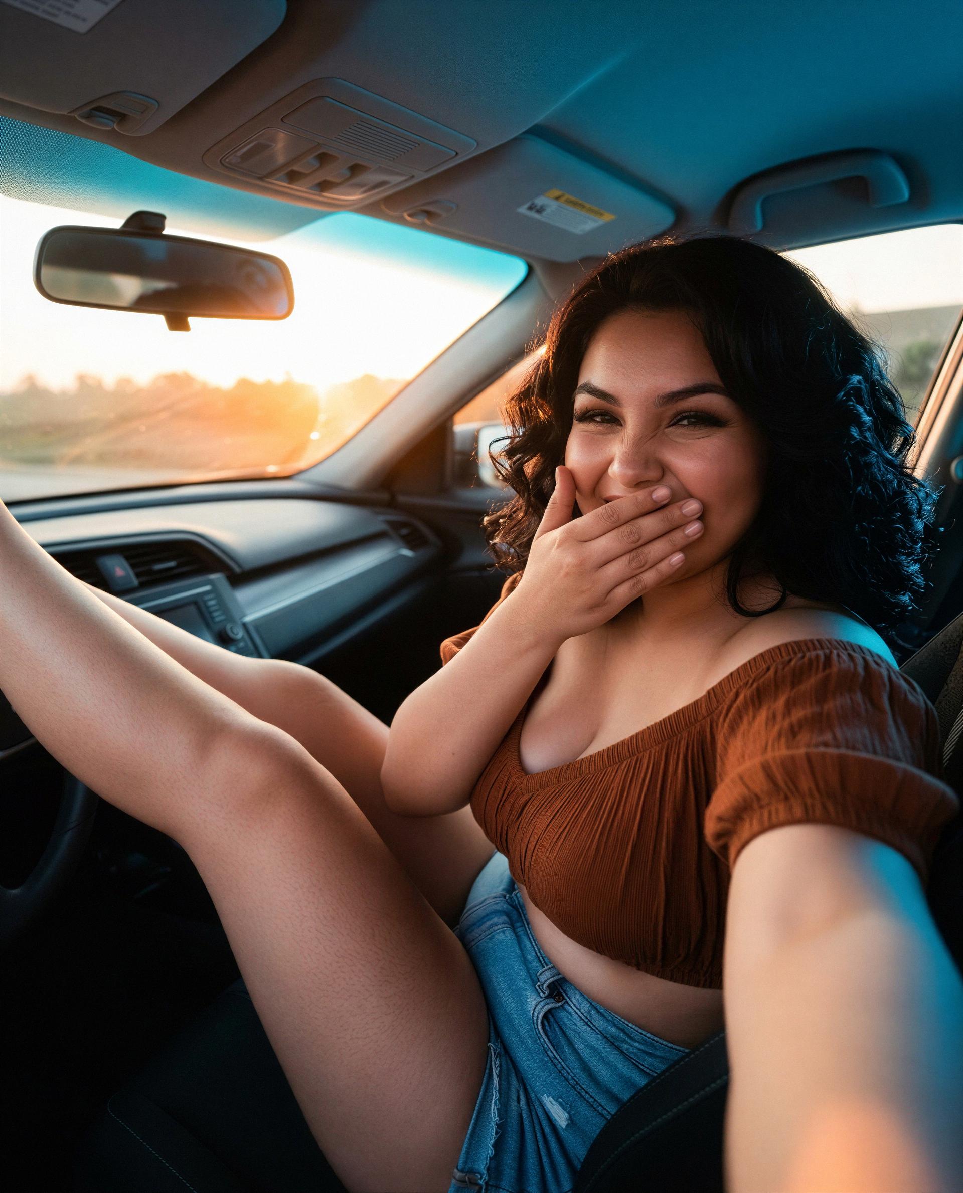 caught mid-giggle - sponsor my evening and I’ll whisper what I didn’t post 😳, by Beatriz Ramirez