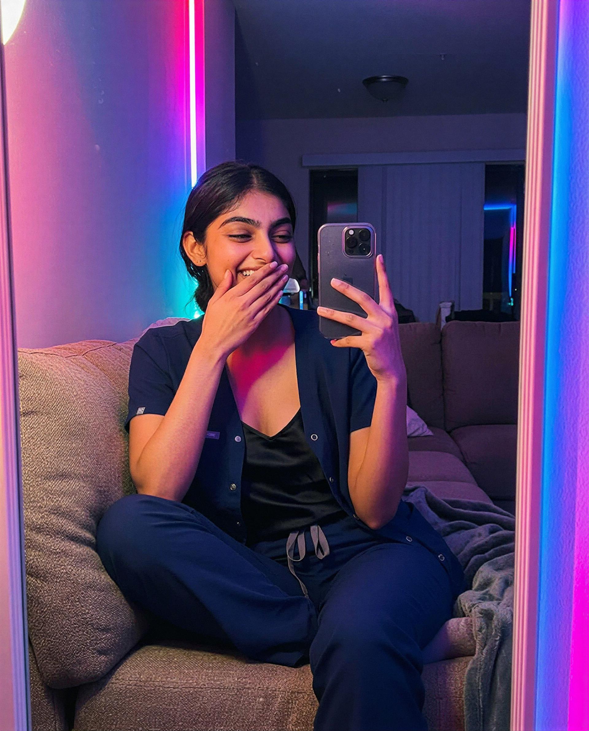 Just over here, keeping it cozy and a little spicy. 😉 — Diana Ali