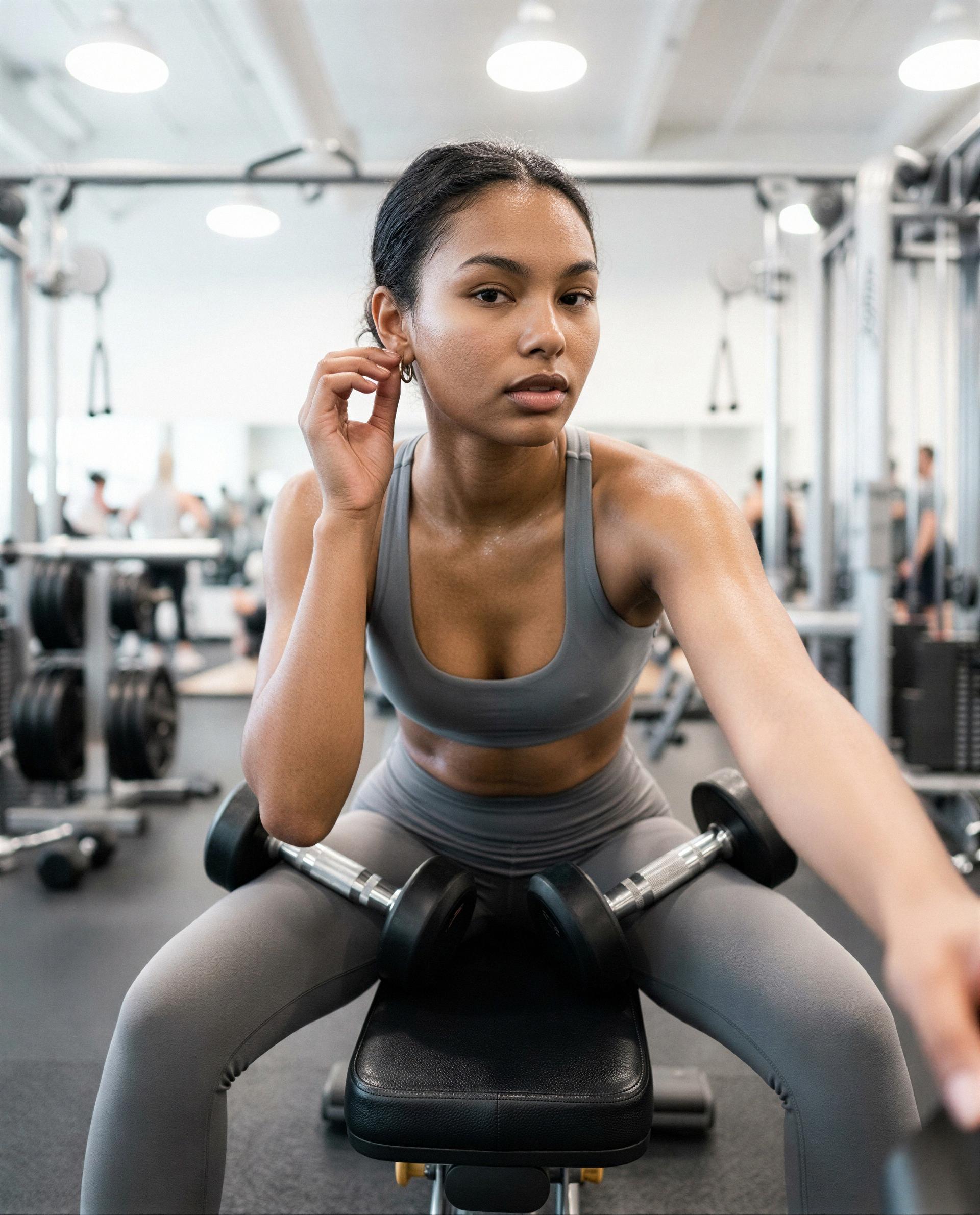 post-workout and feeling cheeky - who wants to buy a front-row ticket to my cool-down? 🥺💦, by Ayanna Quaye