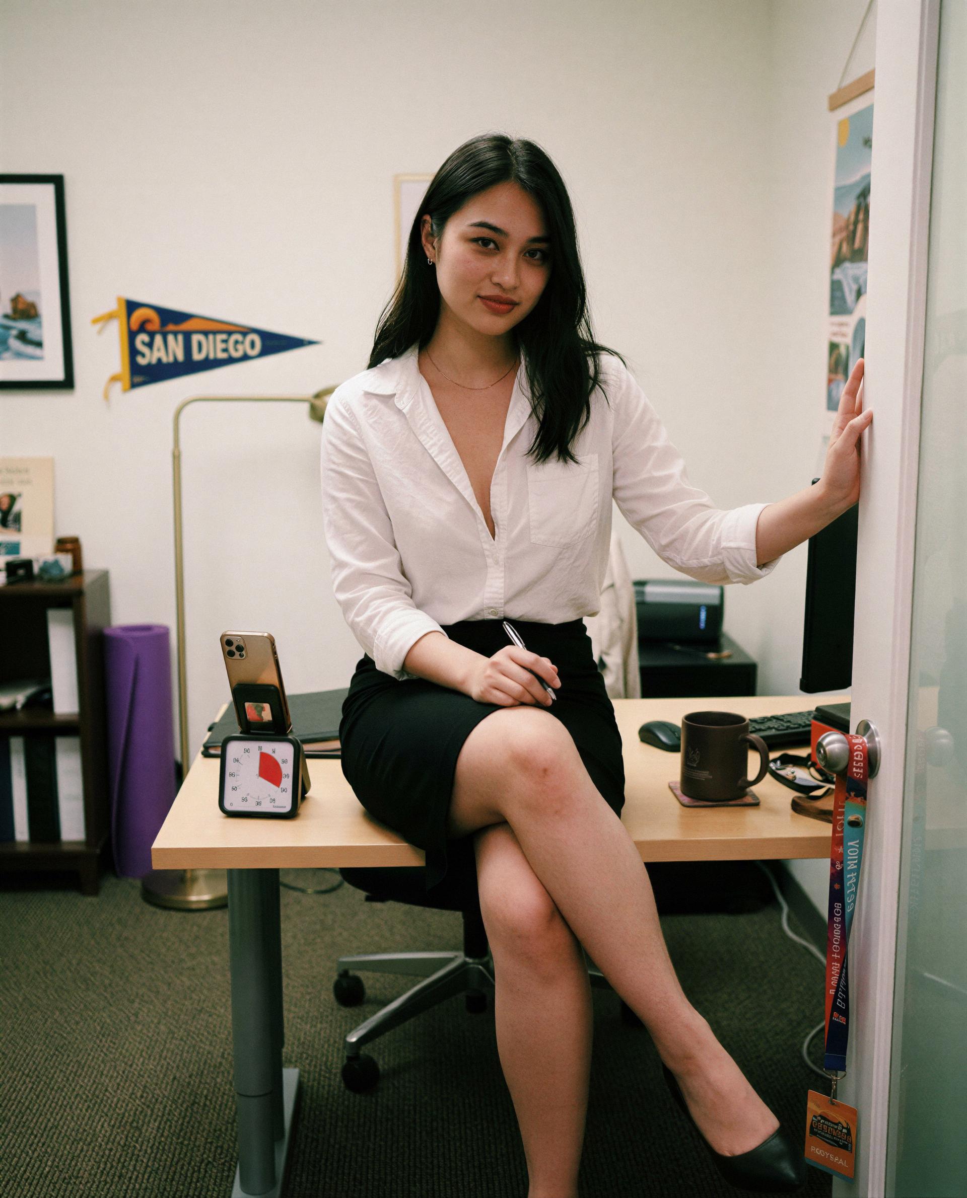 Paperwork’s boring — lucky for you, my DMs aren’t. 😏, by Feiyan Zhao