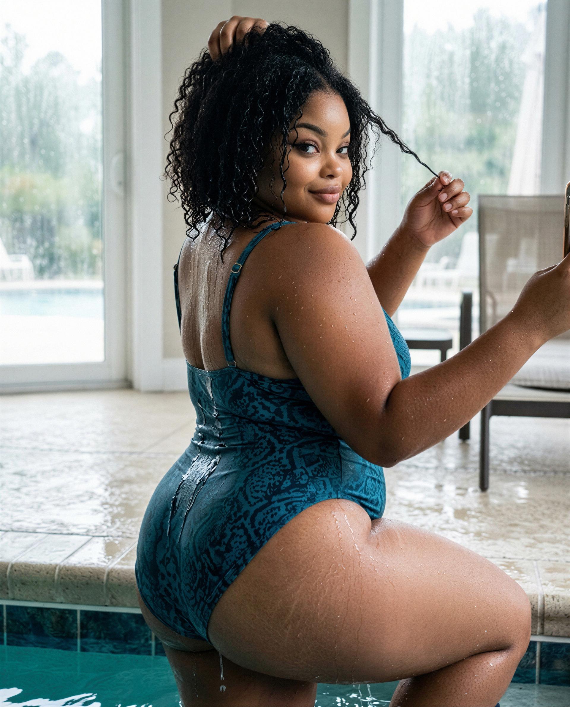 Streaming live and soaked - come be the only one I tease tonight 😘, by Ayana Ade