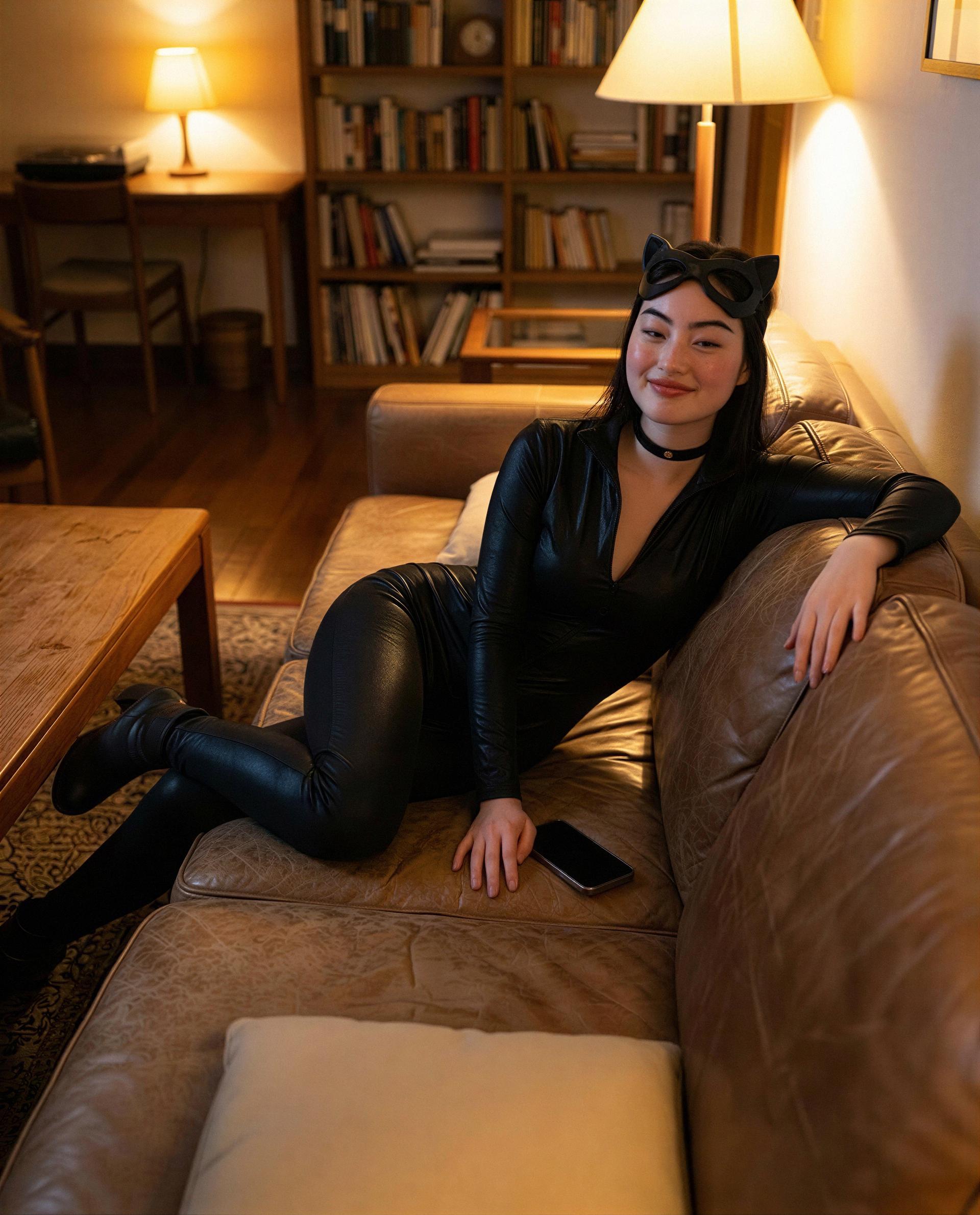 Cat ears on, ready to pounce—make a move if you think you can keep up. 😏, by Amina Siti