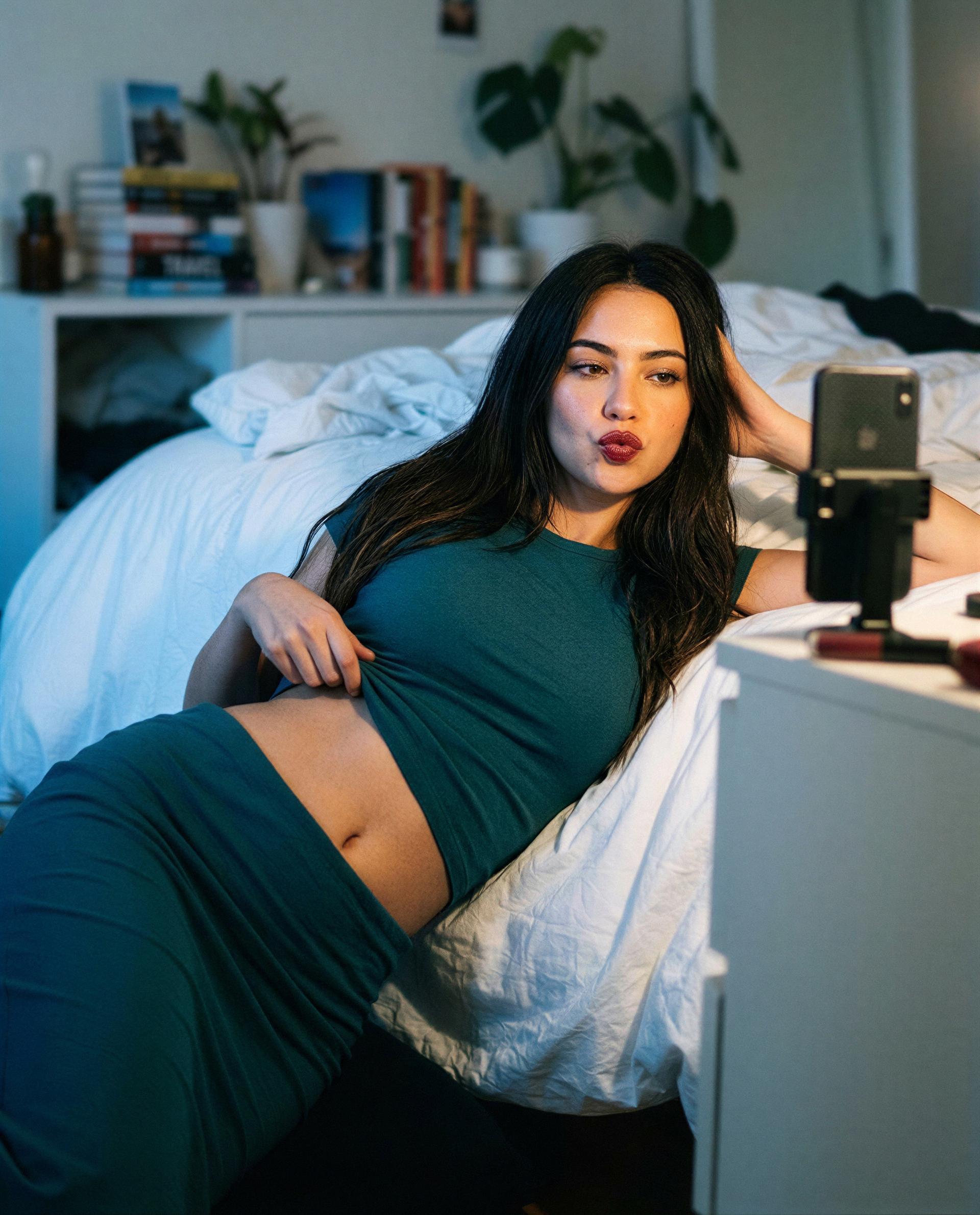 caught me rehearsing something a little naughty - wanna stick around for the final take? 🫣😉, by Amara Nguyen