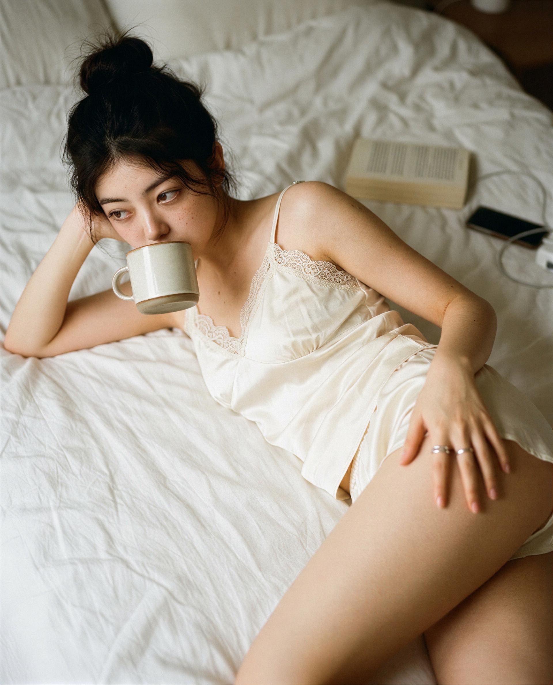 Keeping this quiet—you're the only one invited to my morning sighs. 💕, by Koharu Kamiyama