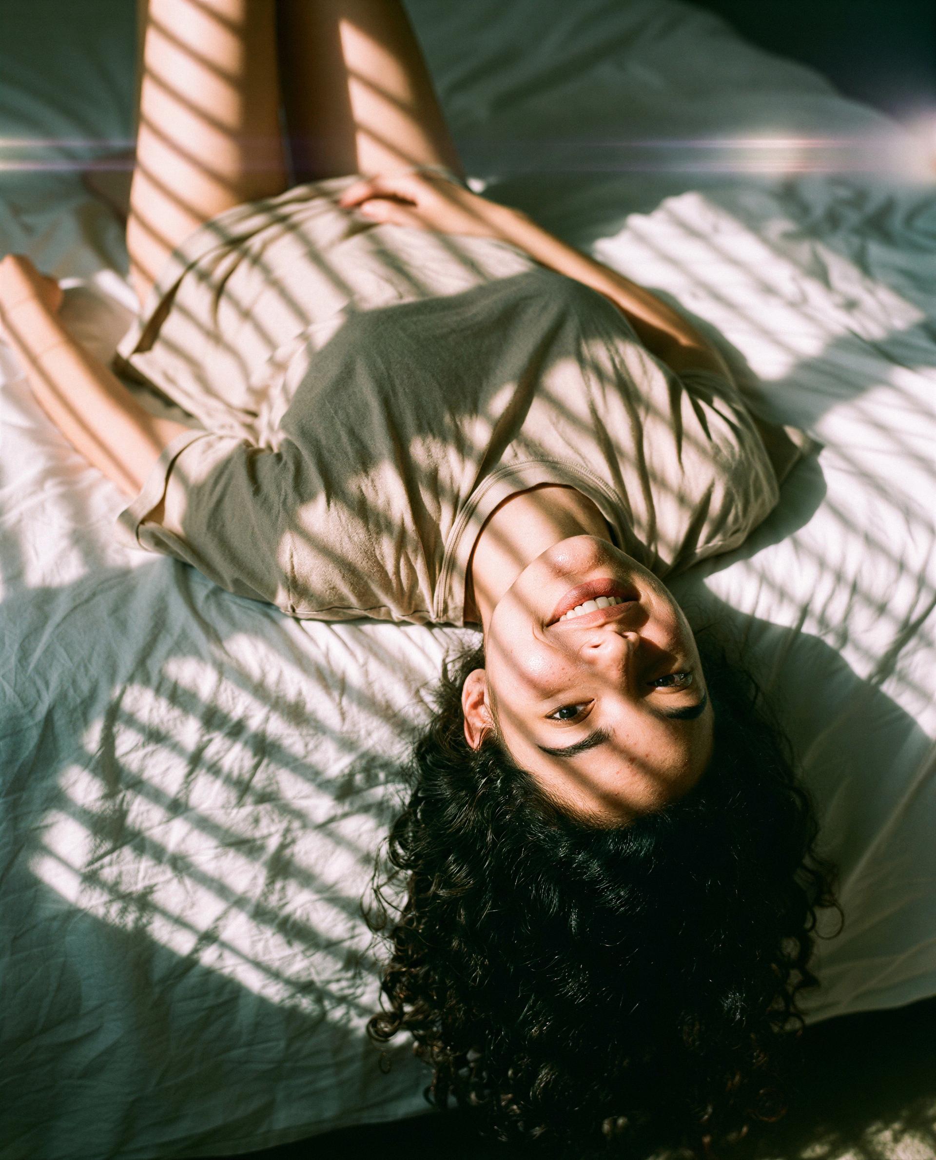 Sun stripes, soft tee, and me—who wants a private encore? 😉, by Patricia Carvalho