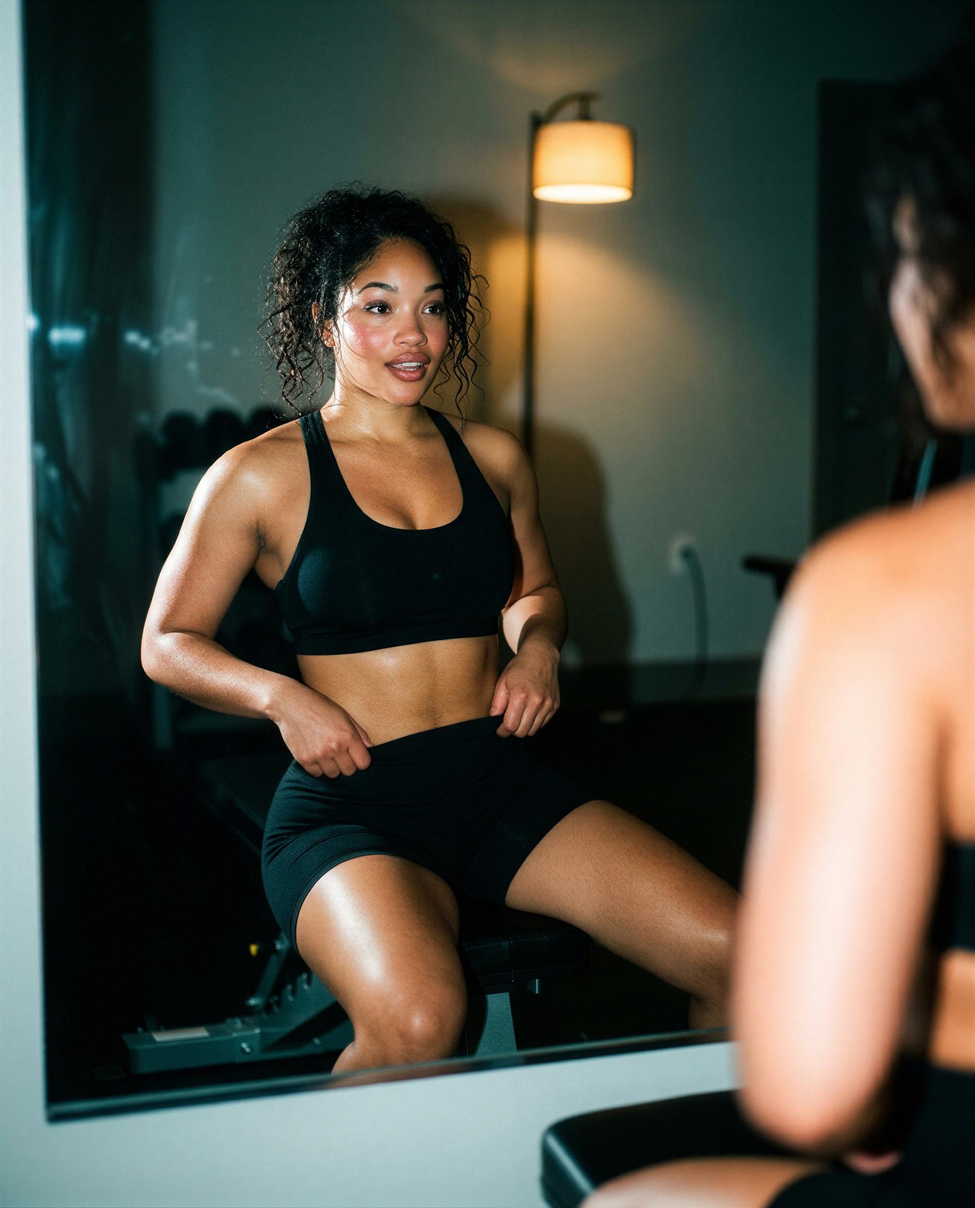 Sweaty, satisfied, and tempting—care to join the cooldown?, by Zamiyah Walker