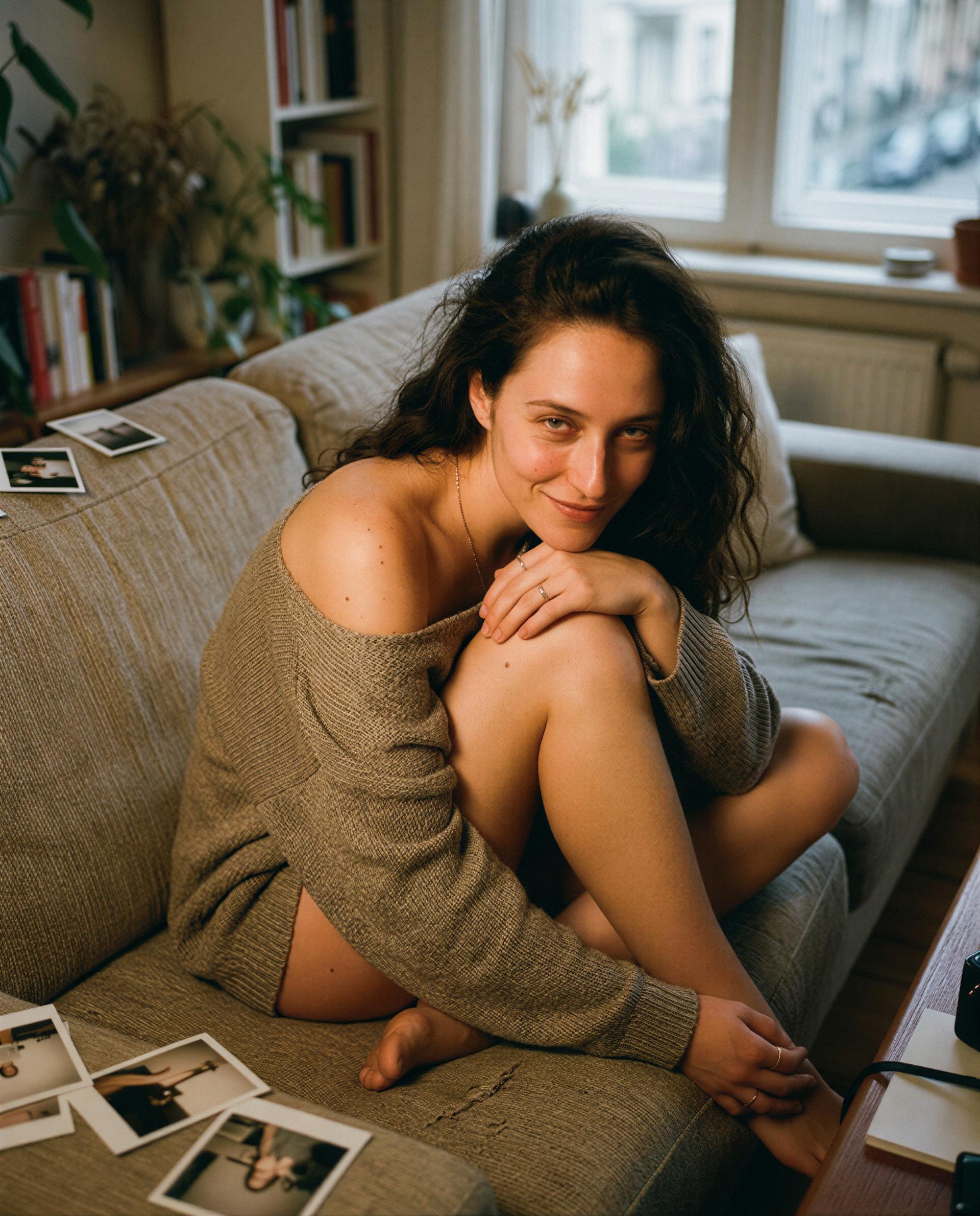 My living room is whispering for a midnight conspirator—interested in plotting something deliciously private? 😉, by Emily Schäfer