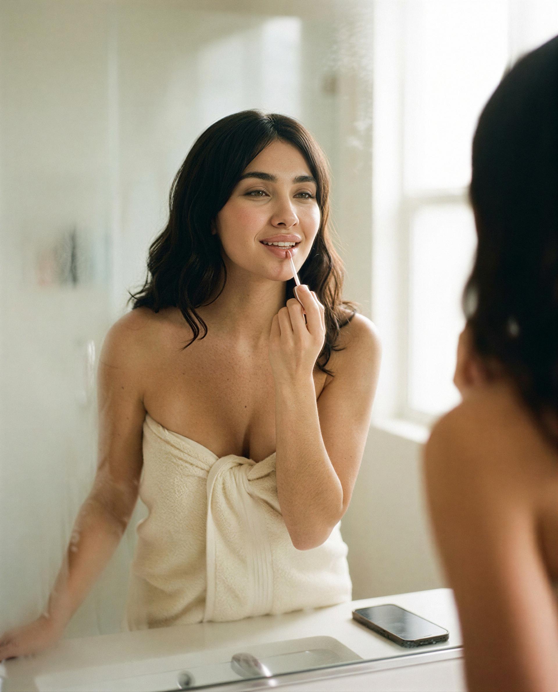 Just a towel, a mirror, and the thought of you., by Daniela Macedo