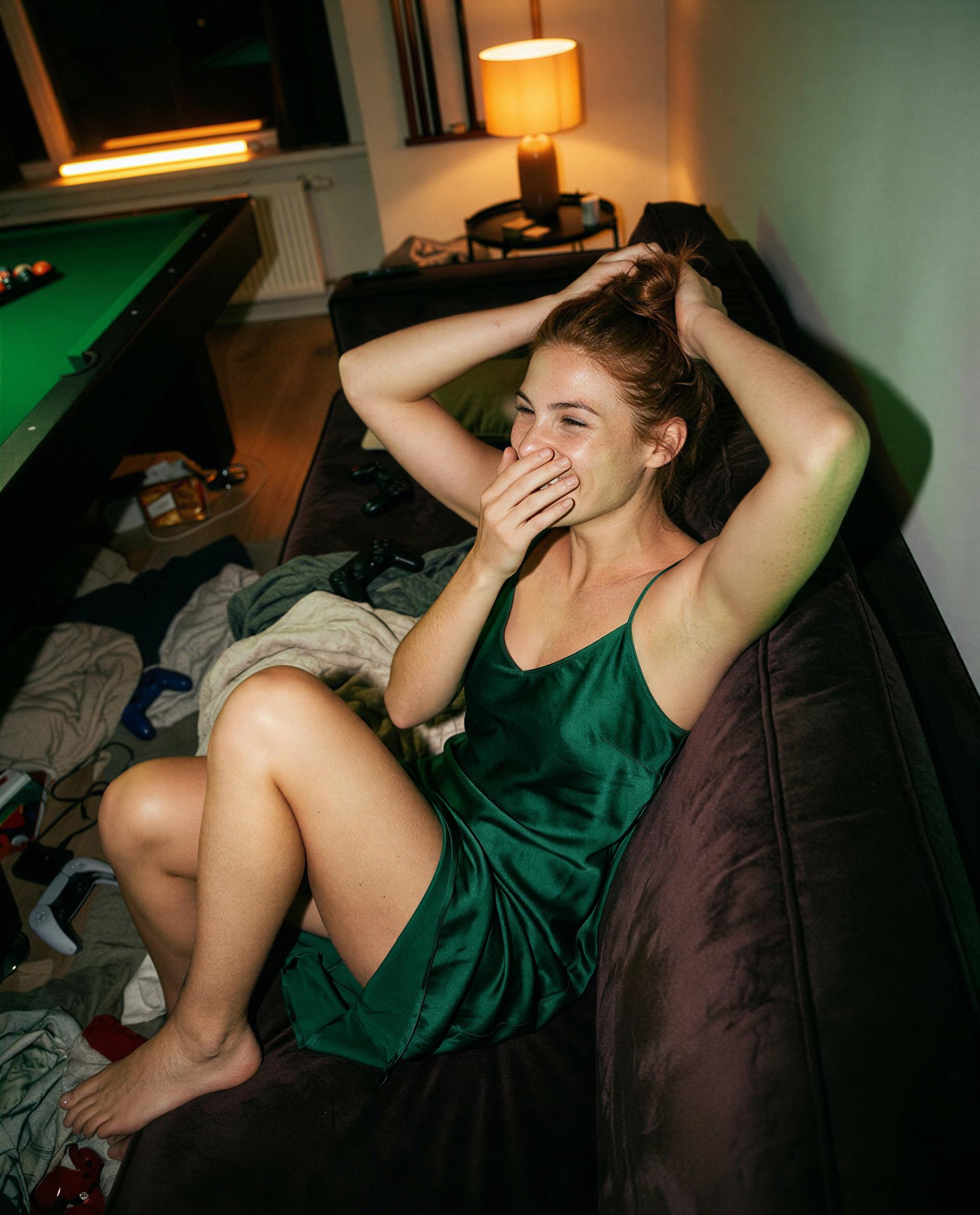 I'm giggling because I already know how this night ends—tempt me to speed things up 😏💚🔥, by Charlotte Kok