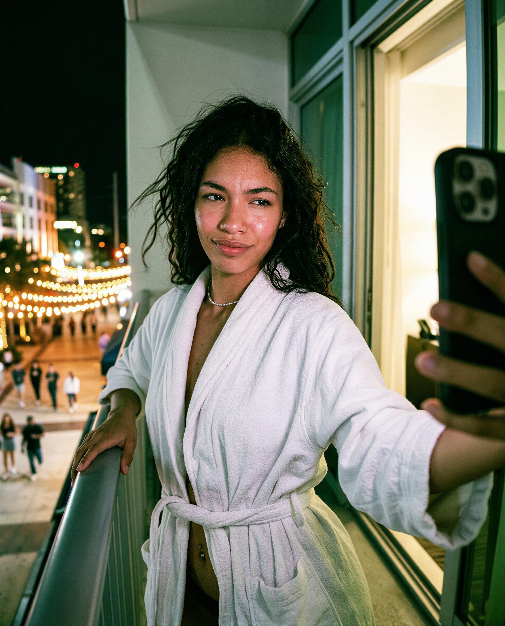 Saved you a spot on the balcony—care to claim it? 😘, by Daniela Ramos