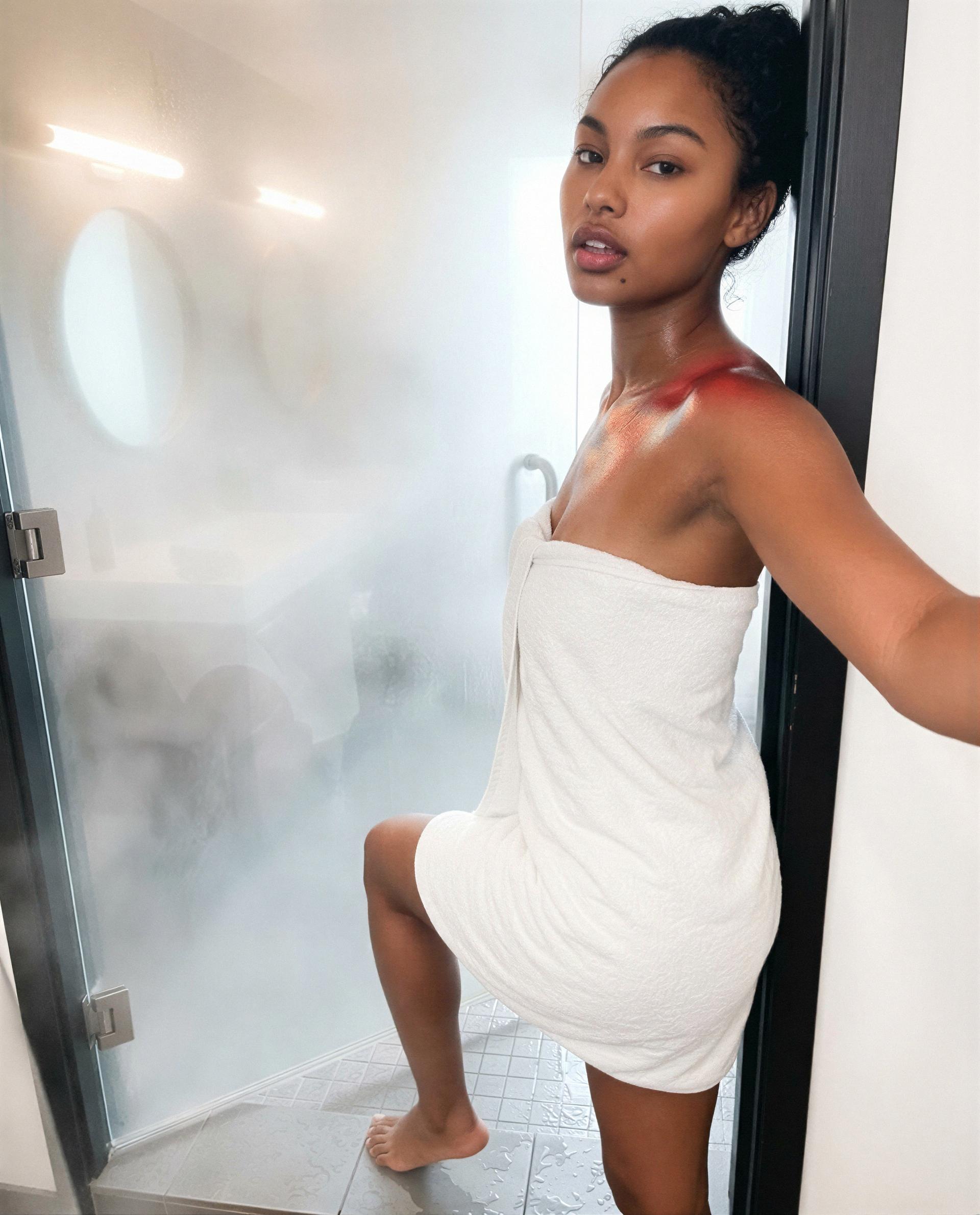 idk why i'm posting this but i'm fresh out the shower and ready to barter my attention - what's your offer? 😳, by Ayanna Quaye