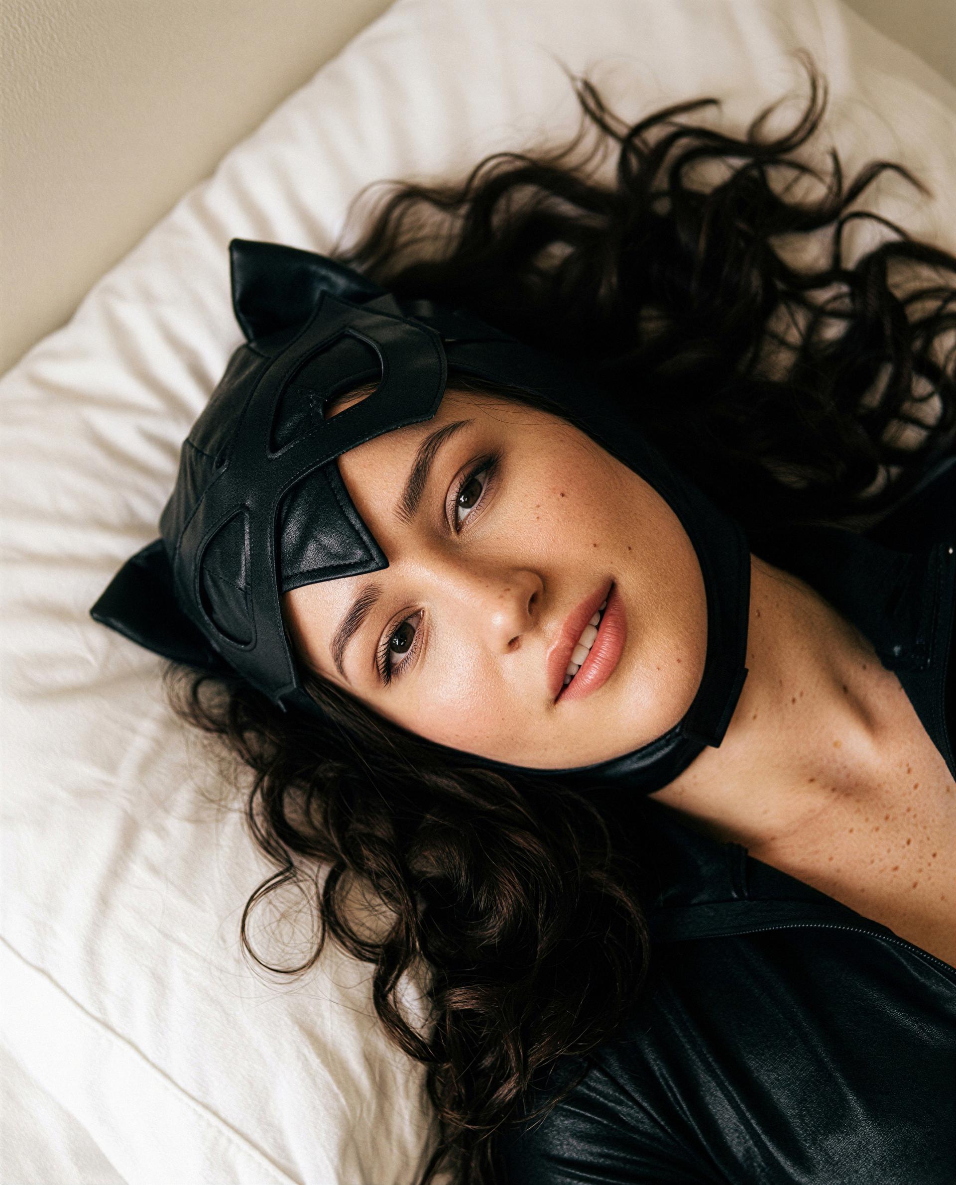 Leather, lullabies, and me - come closer and I'll show you my favorite kind of trouble 😏💕, by Esperanza Xochicalco