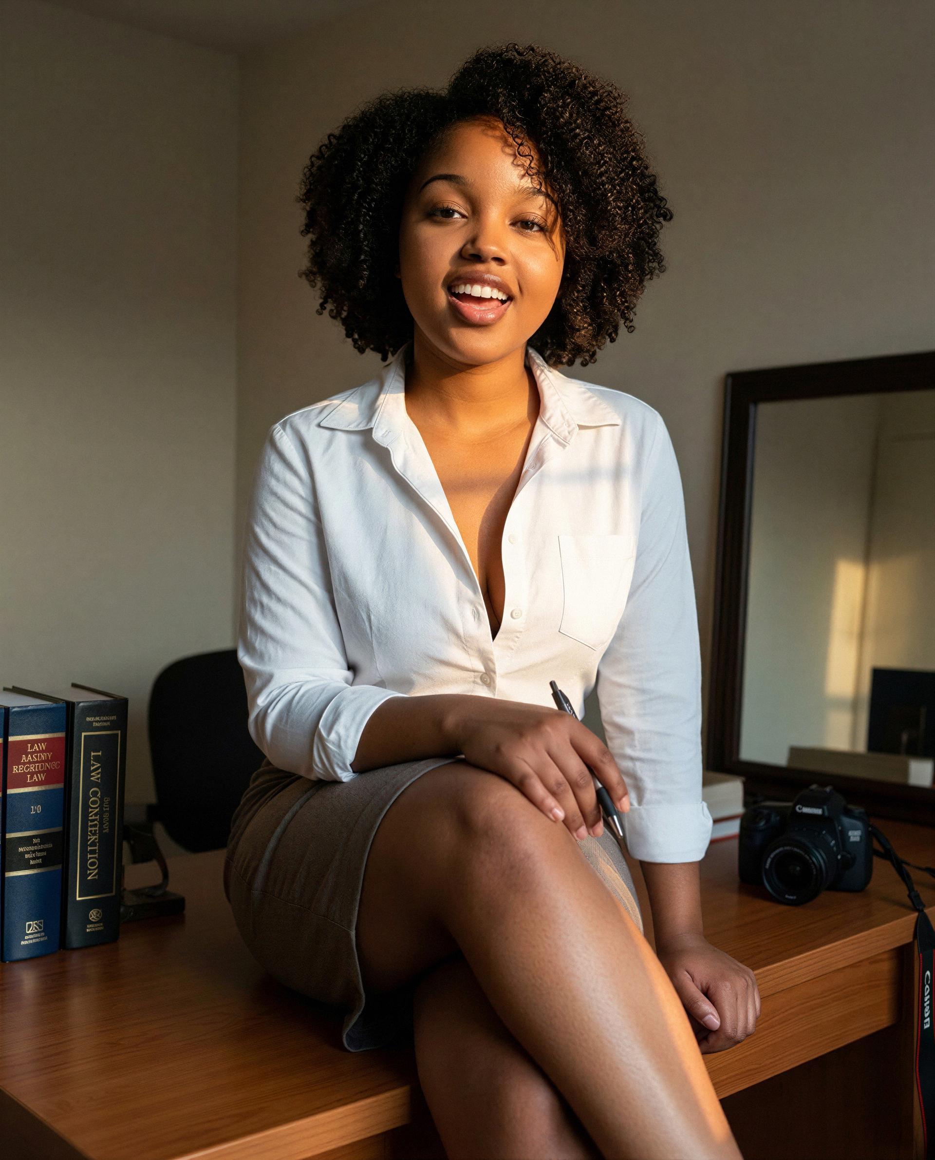Office closed—care to clock in for overtime with me? 😏, by Chantelle Jones