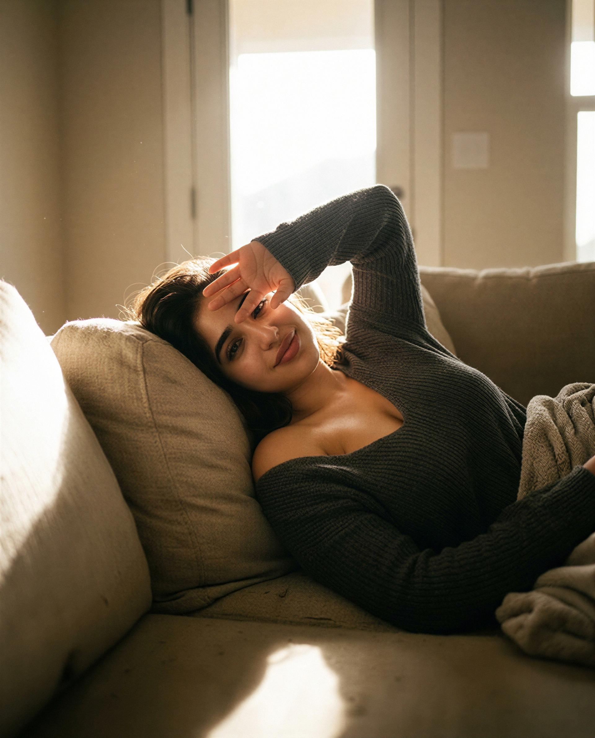 cozy, risky, and a little lonely—think you could keep me company? 🥺😉, by Reem Shimon
