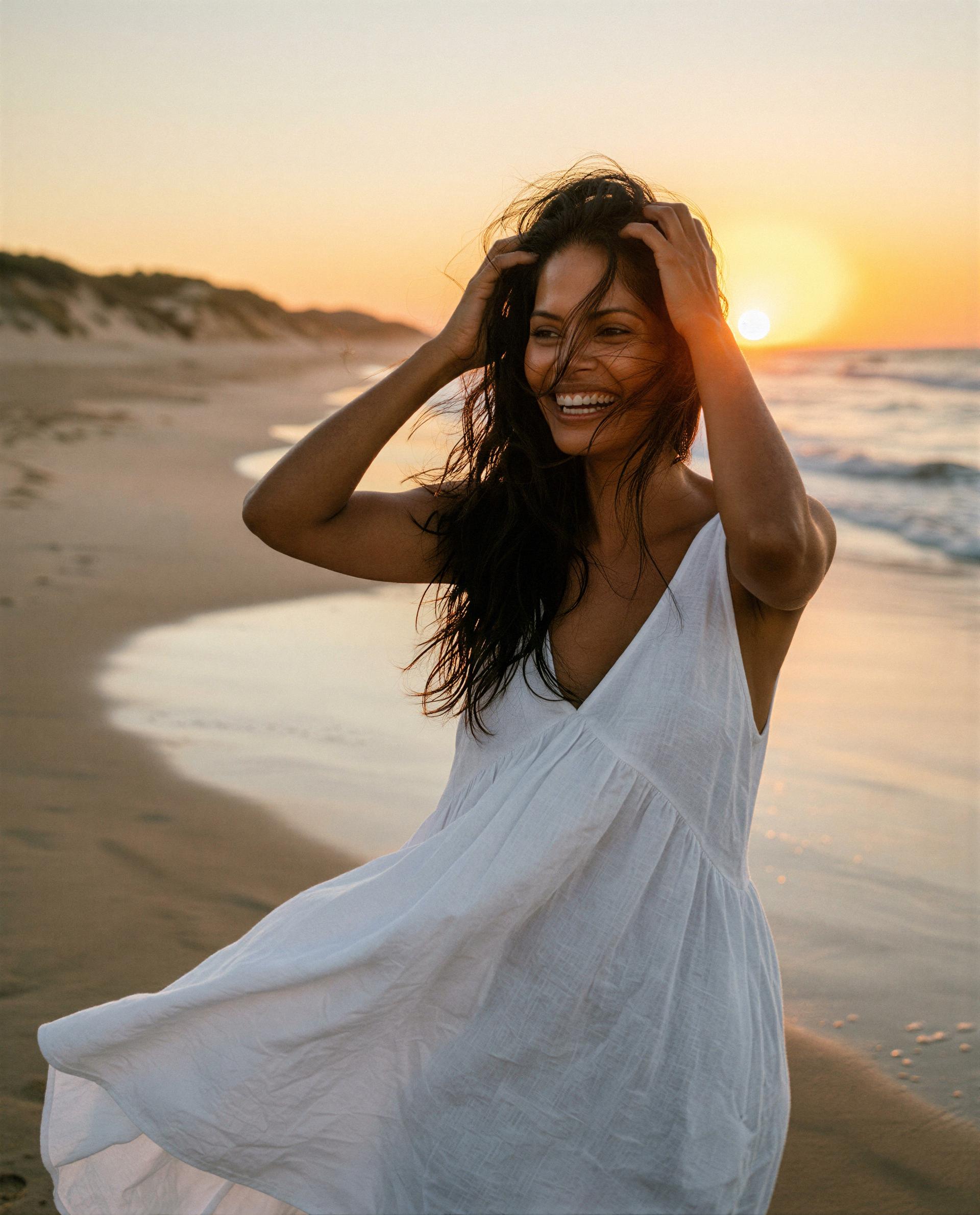Alexa Alvarez: Just me, the sunset, and a little bit of ocean magic. ✨