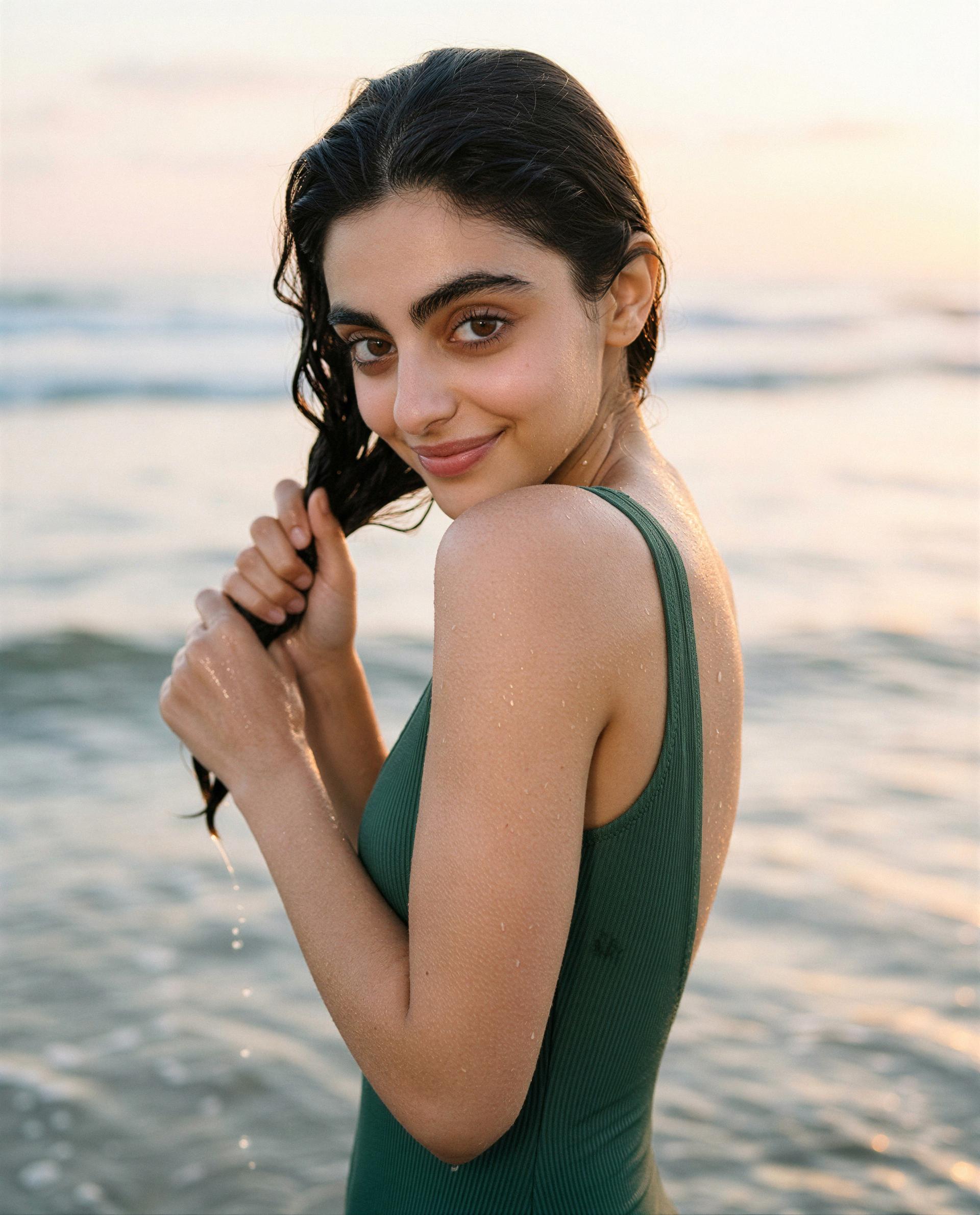 Salt-kissed and smiling—slide into my messages and I'll make tonight unforgettable 😉💕, by Hana Gal