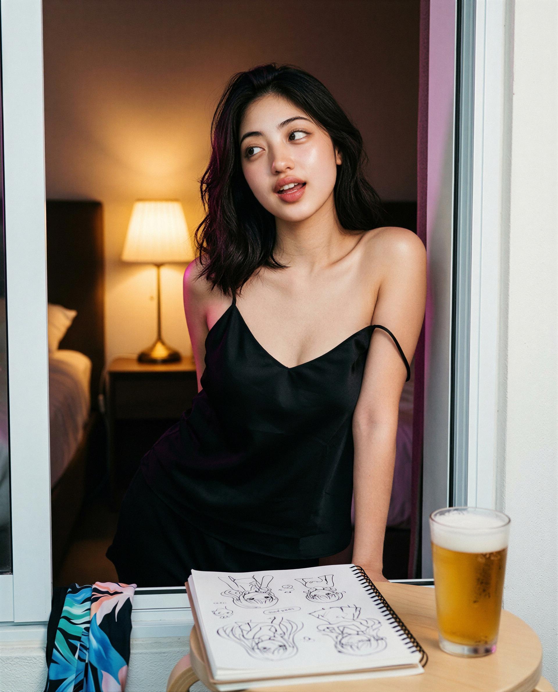 I've got a nightcap with your name on it - come claim it and I'll show you what you've been missing 😘💕, by Shirin Thongchai