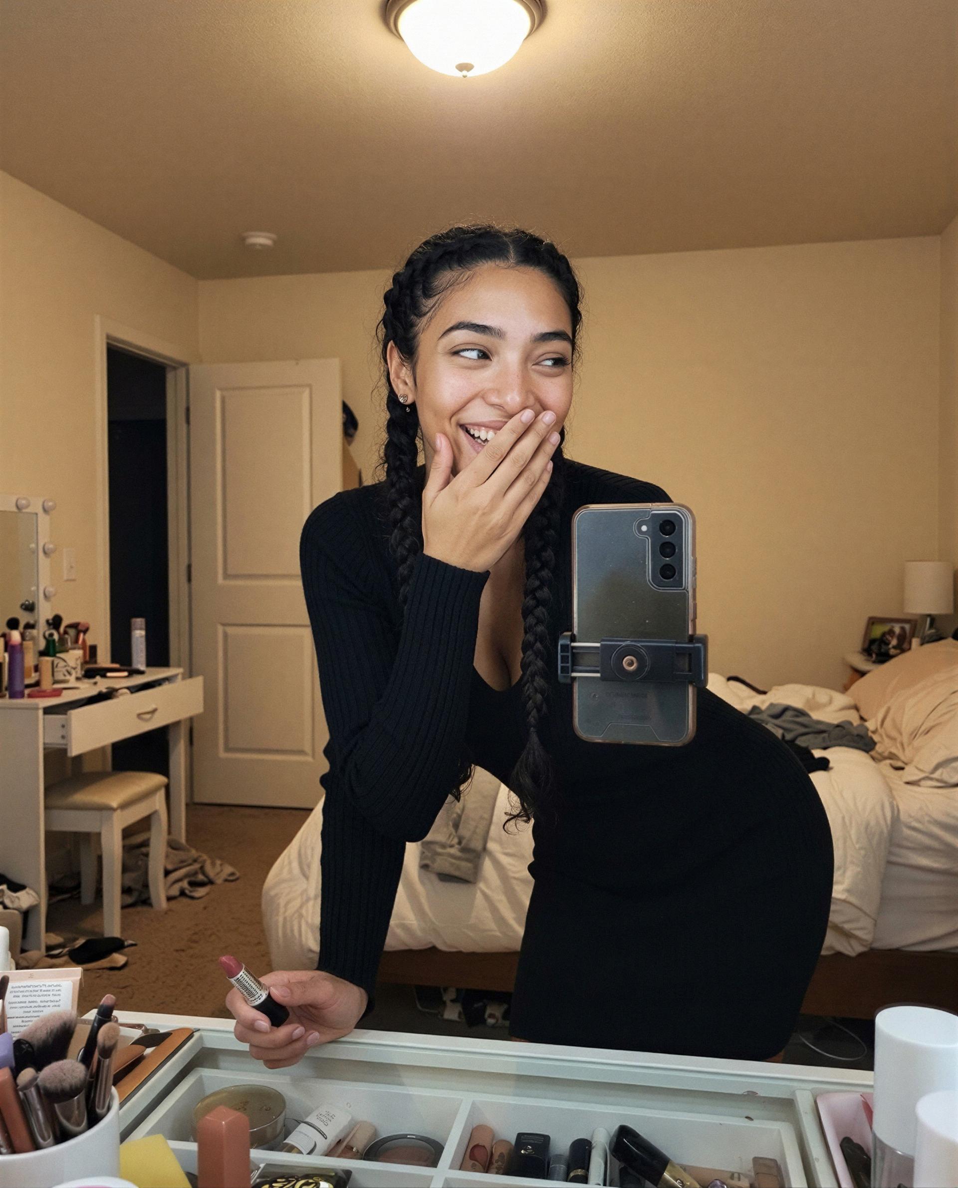 felt risky—pay to peek behind this smile? 🫣💸, by Ana Muñoz