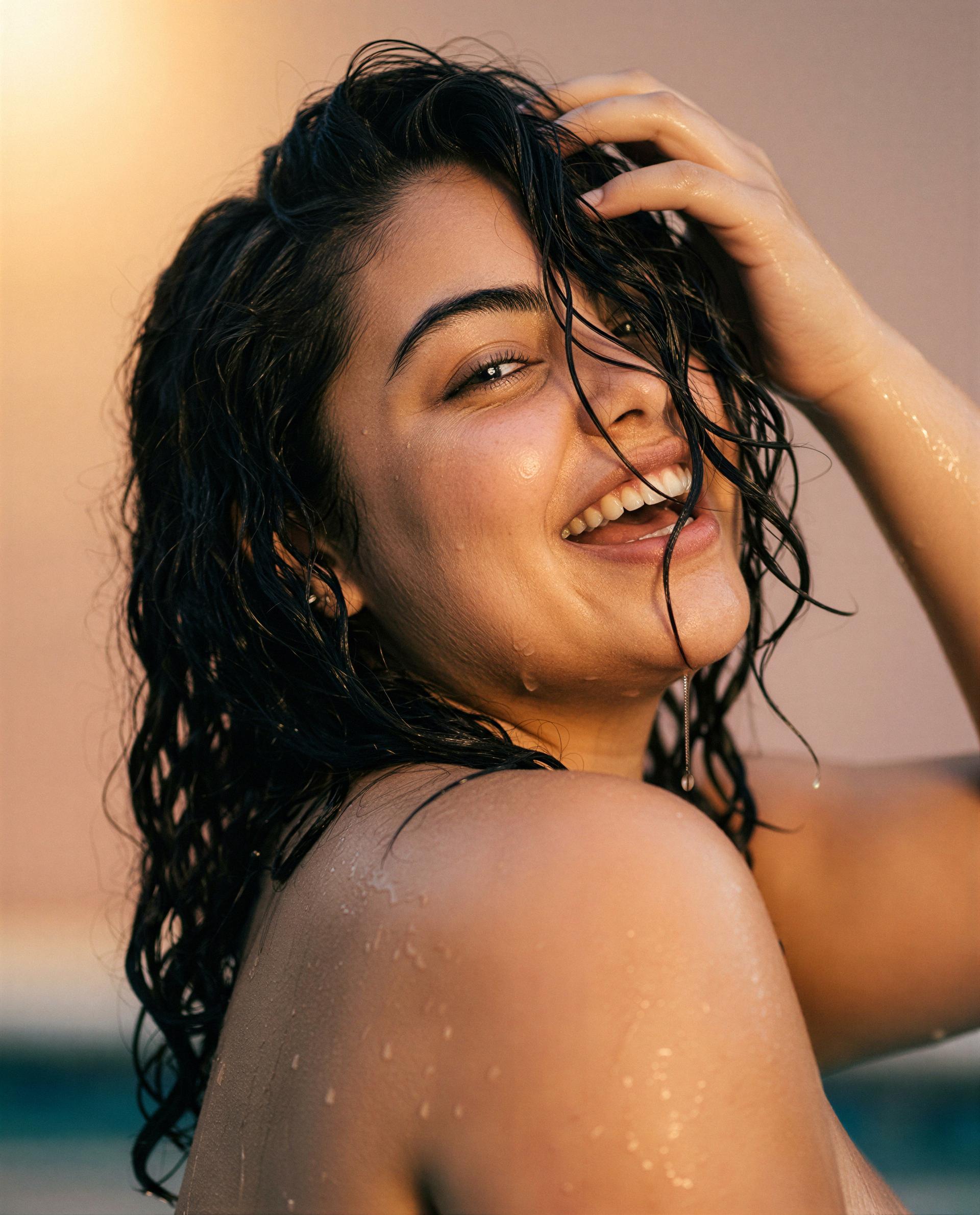 Left a towel and a promise by the pool - come claim both and keep me grinning all night 😉💧, by Ximena Moreno