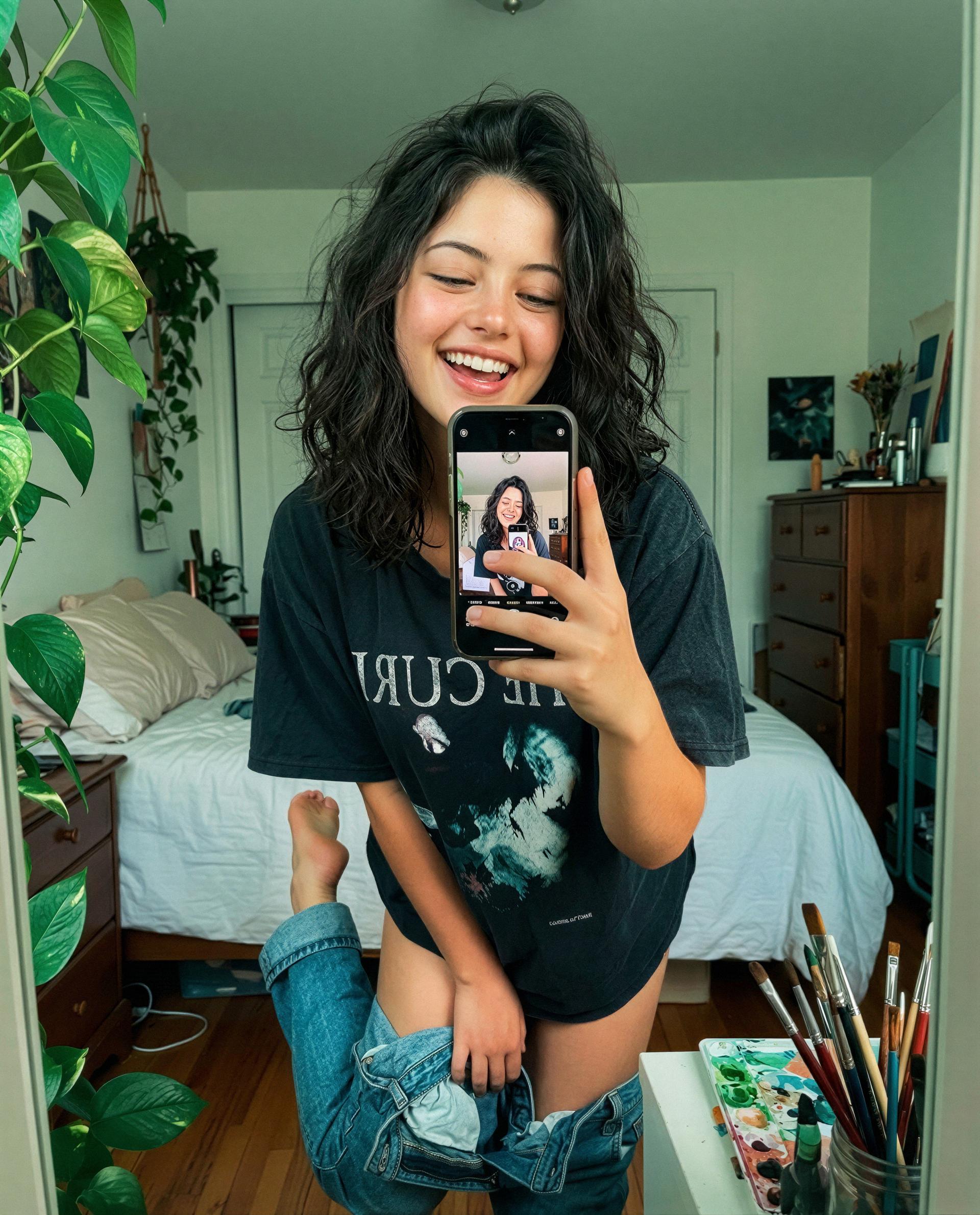 Smiling like this just for you—come closer and I’ll make it worth your while 😉, by Tlaloc Cuevas