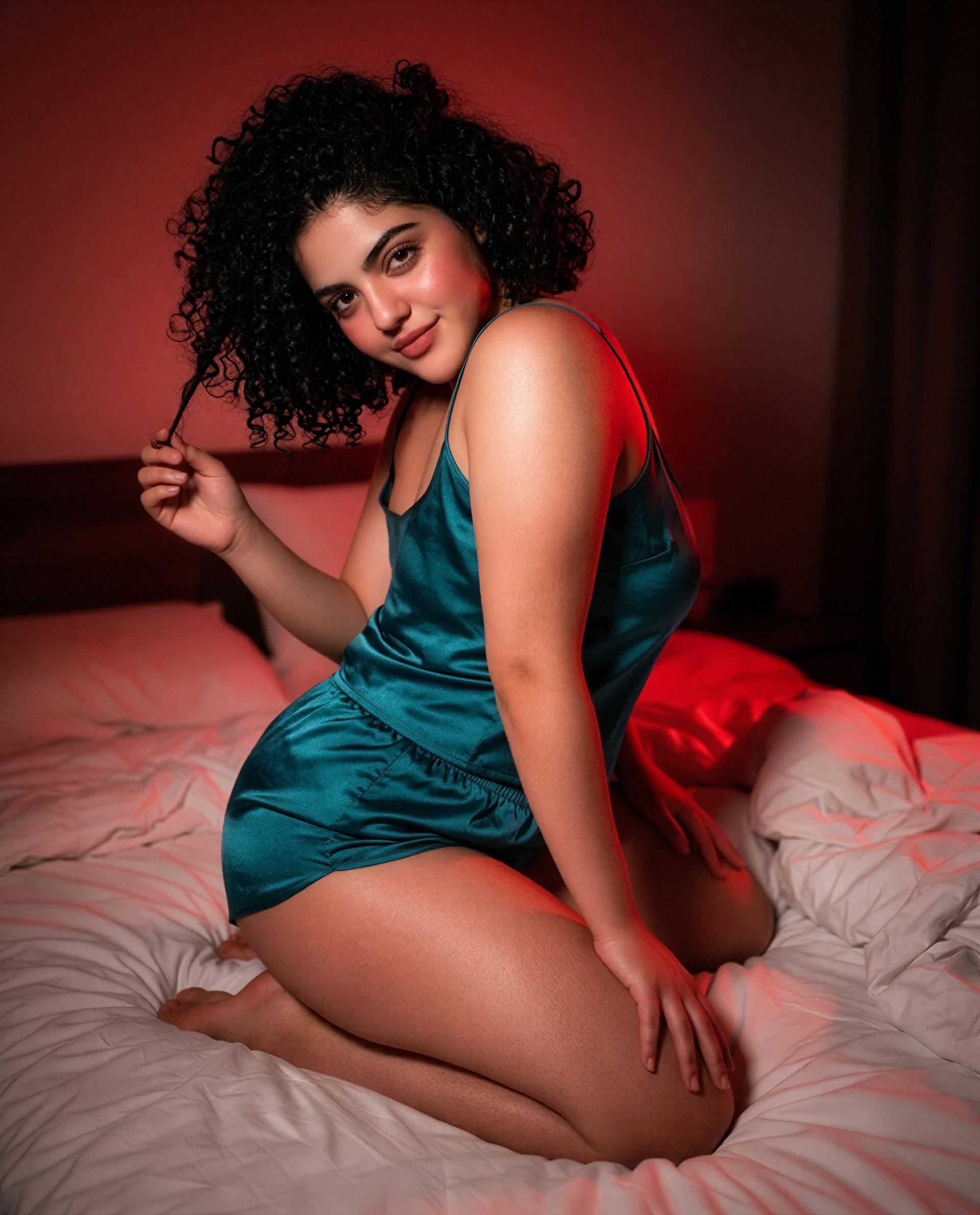 Left the lights dim and the sheets messy—care to fix both with me? 😉, by Safiya Kaya