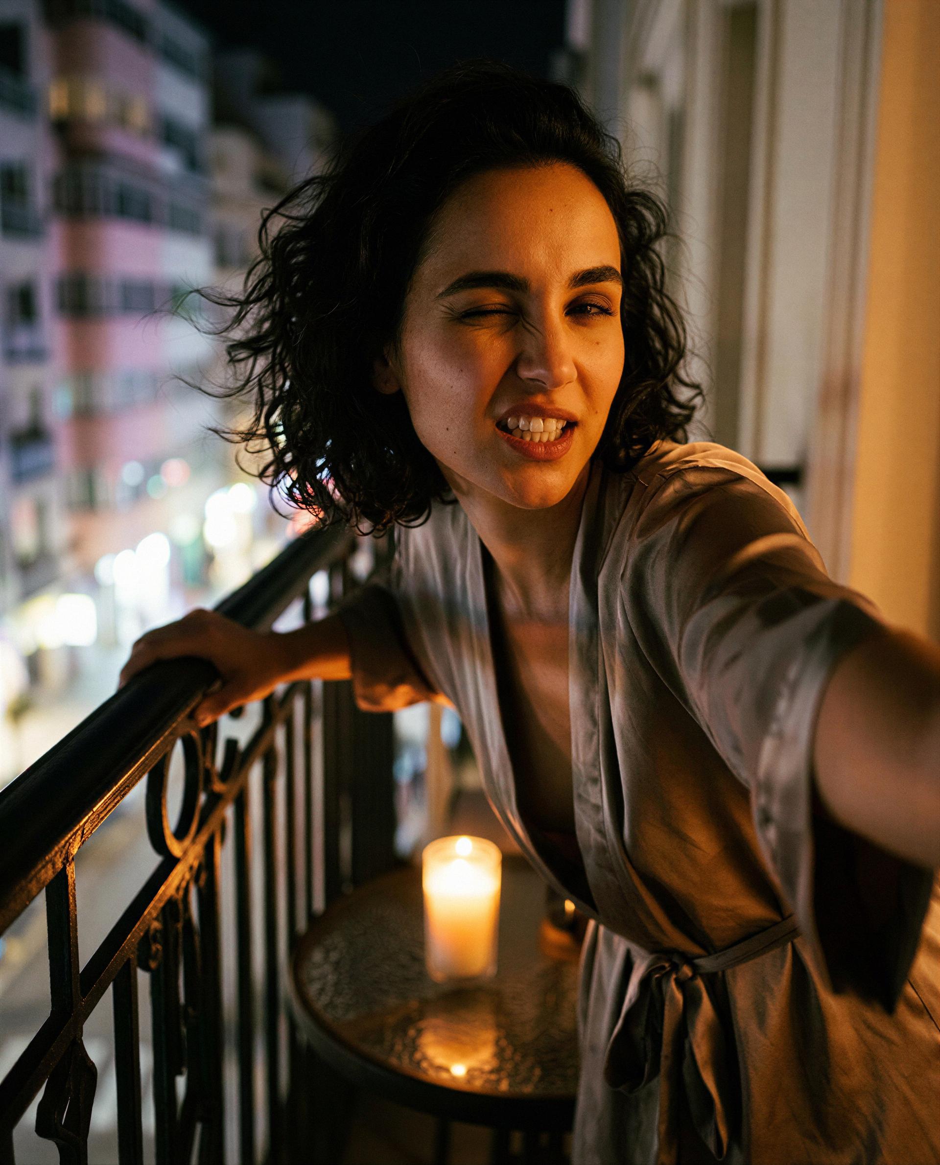 Midnight balcony mischief — come steal me away, babe 😉, by Fariha Chatterjee