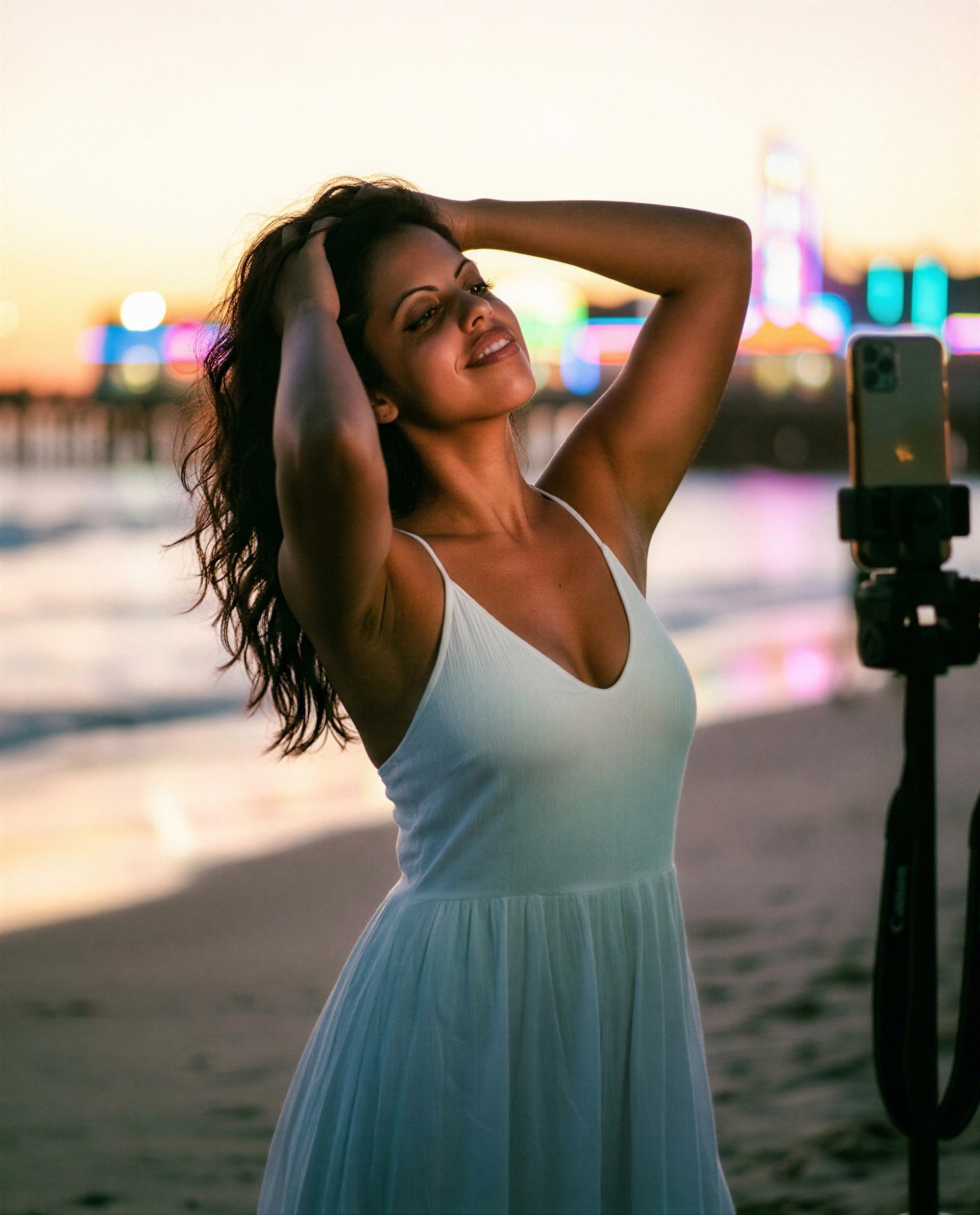 Dressed in dusk and waiting - tap in for a private encore just for you 💋, by Anjum Ghosh