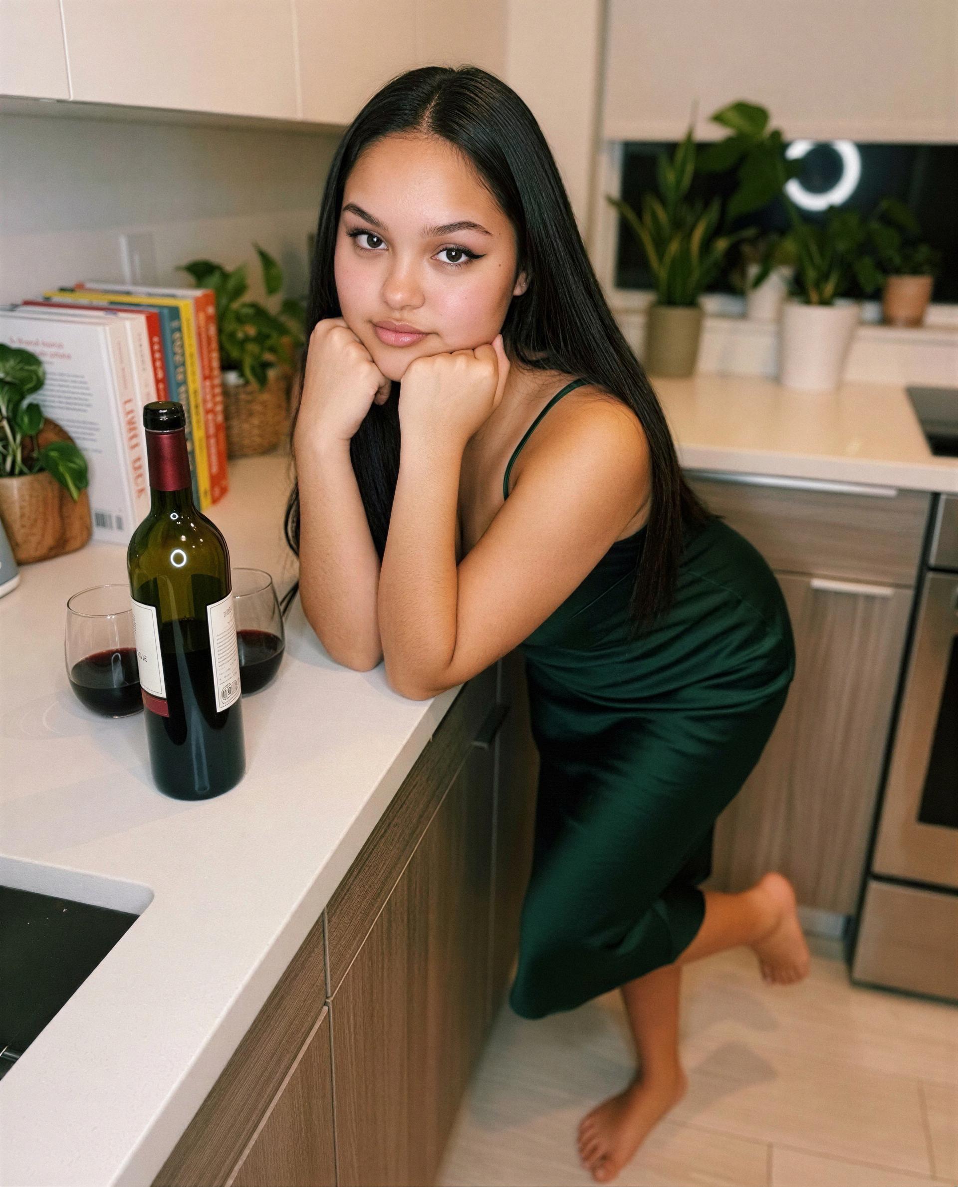 Left some wine and plenty of mischief—come help me finish both 😘🍷💕, by Maia Rios