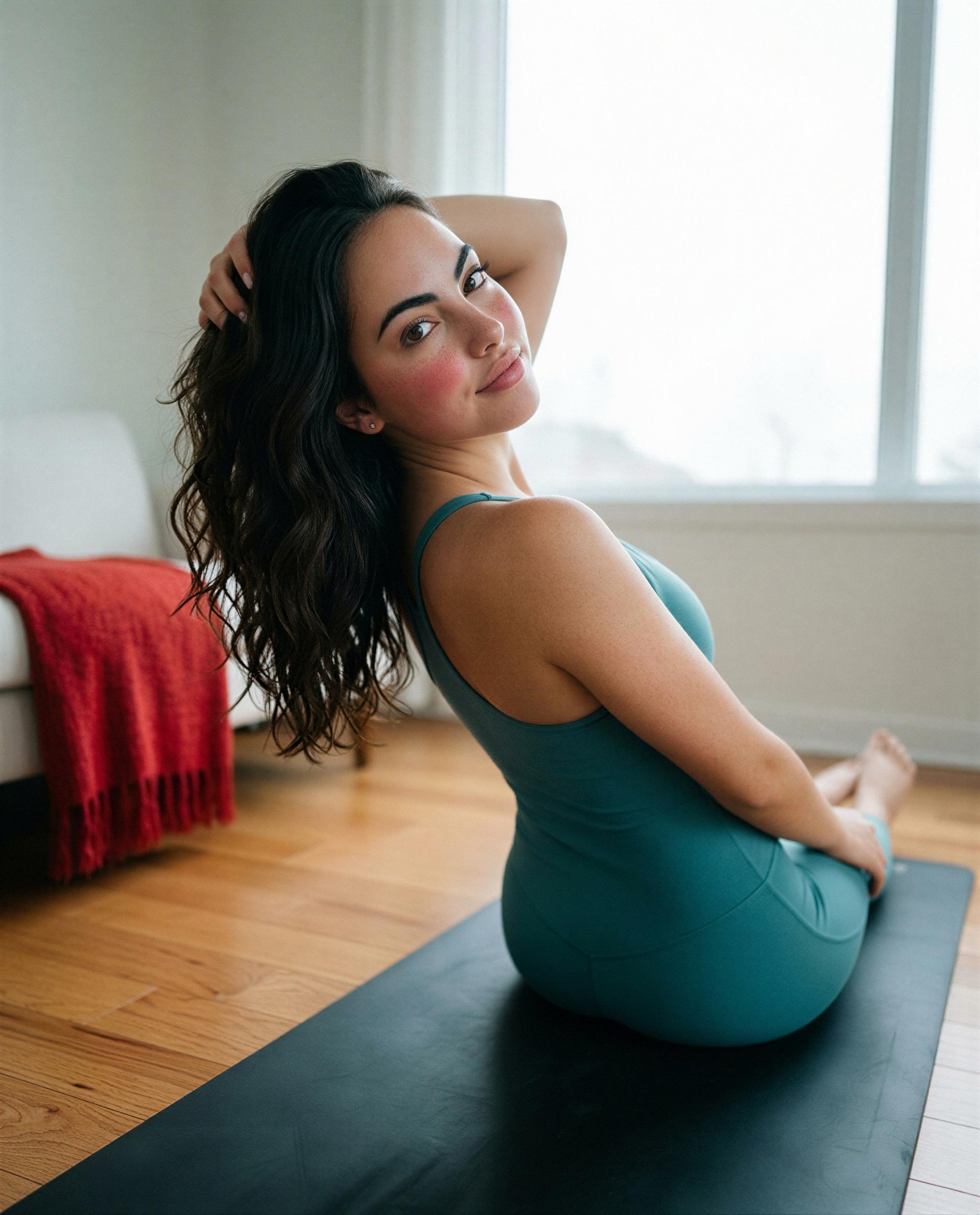i'm nervous but curious - want to reserve my private mat for a one-on-one tonight? 😳💫, by Daniela Souza