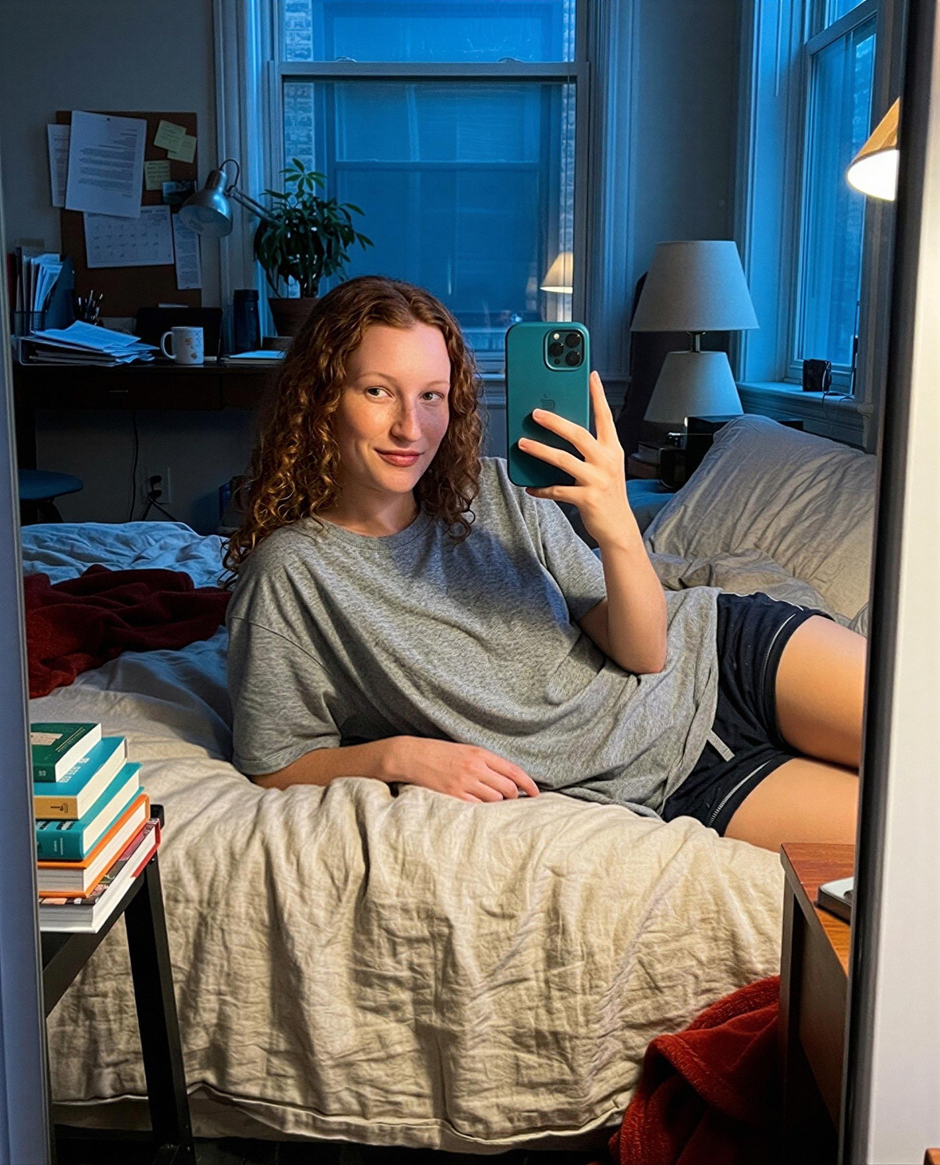 Just me in a tee and a whole night to flirt—care to RSVP? 😉💕, by Lucia Schulz