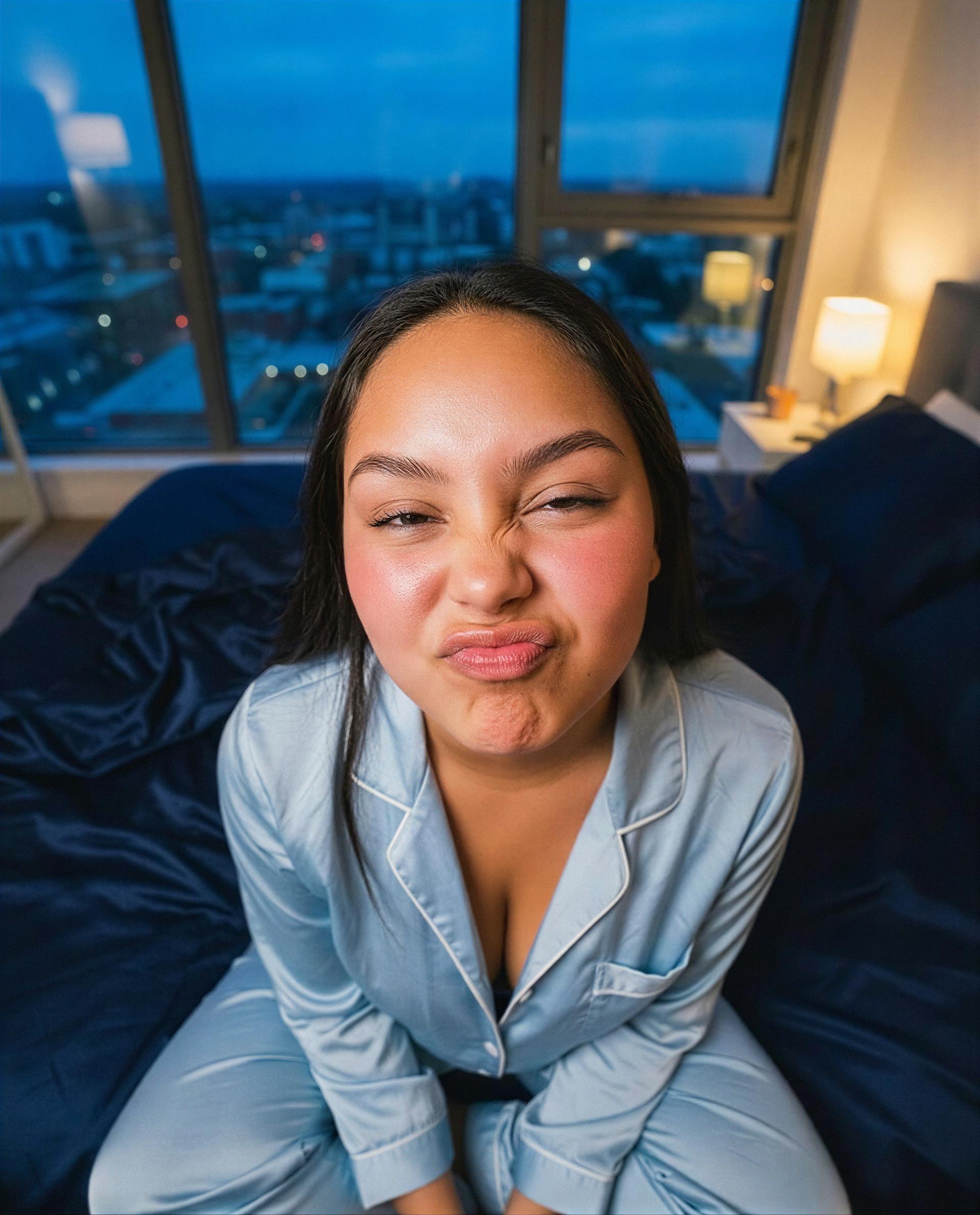 This one's for you 💕 pajamas on and trouble unlocked—tempt me and I’ll make it worth your while 😘, by Maia Rios