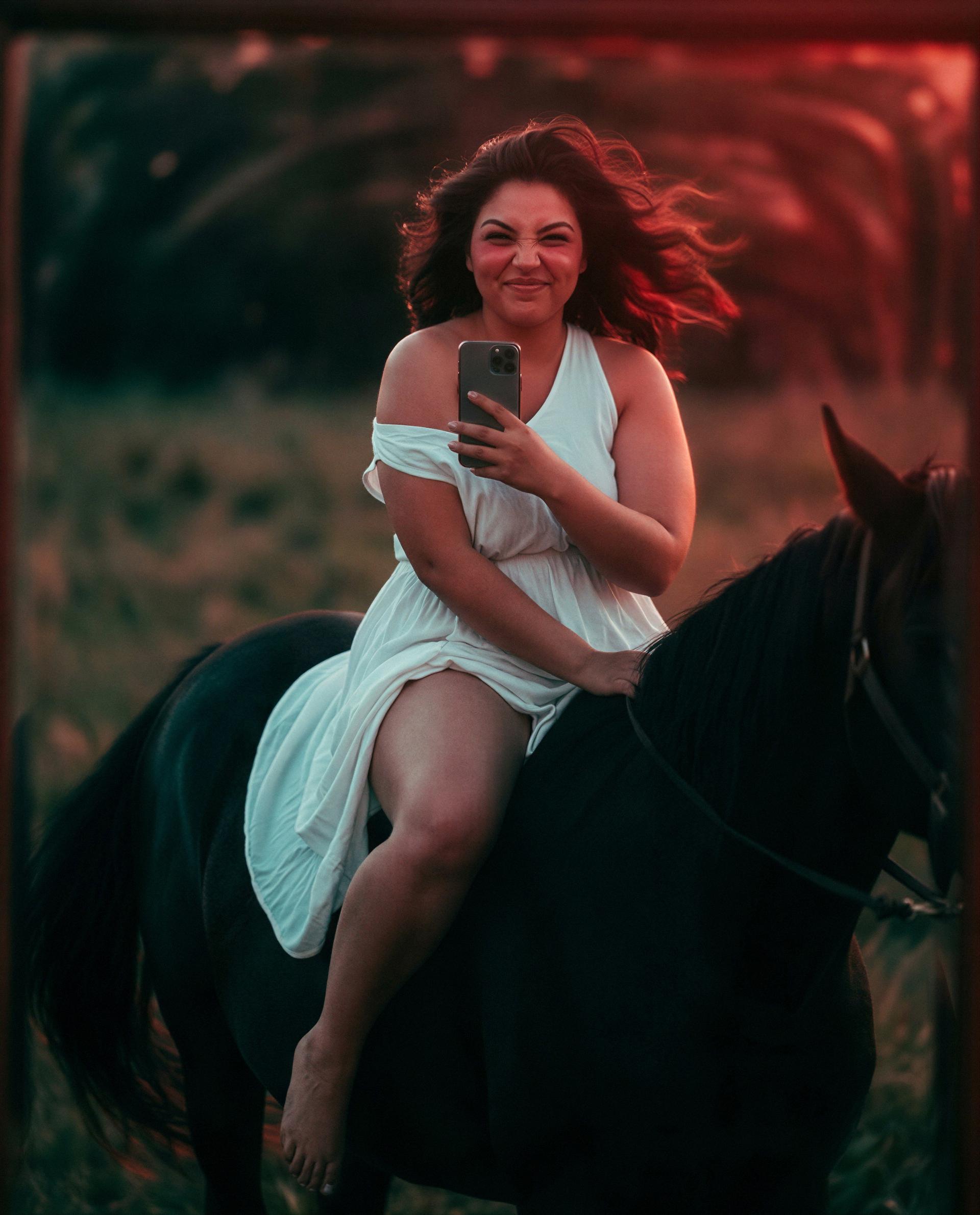 Riding bareback and wondering who gets the private encore—apply within 😳😉, by Beatriz Ramirez