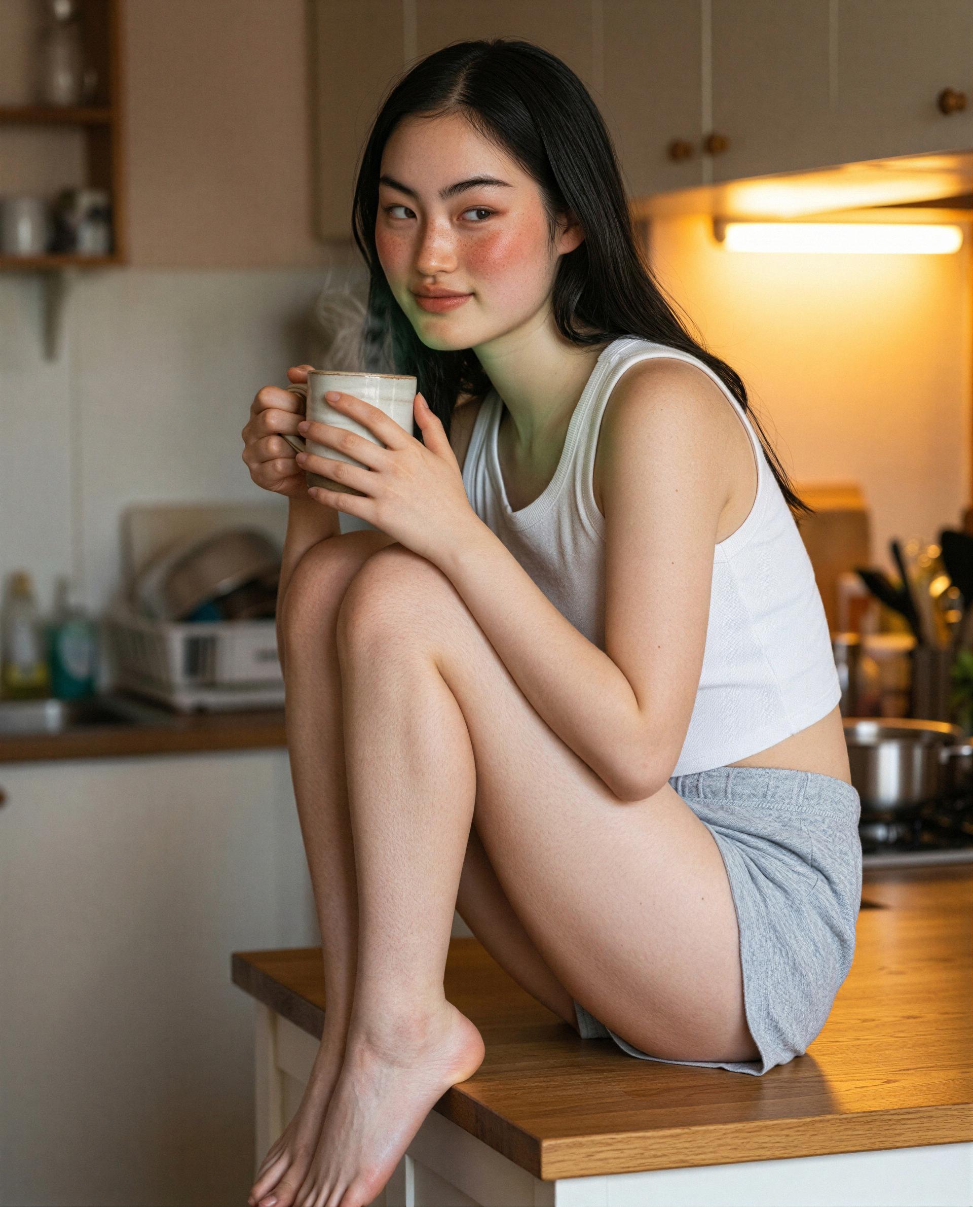 Mug's warm, guest list exclusive - think you deserve a private sip? 😏, by Amina Siti