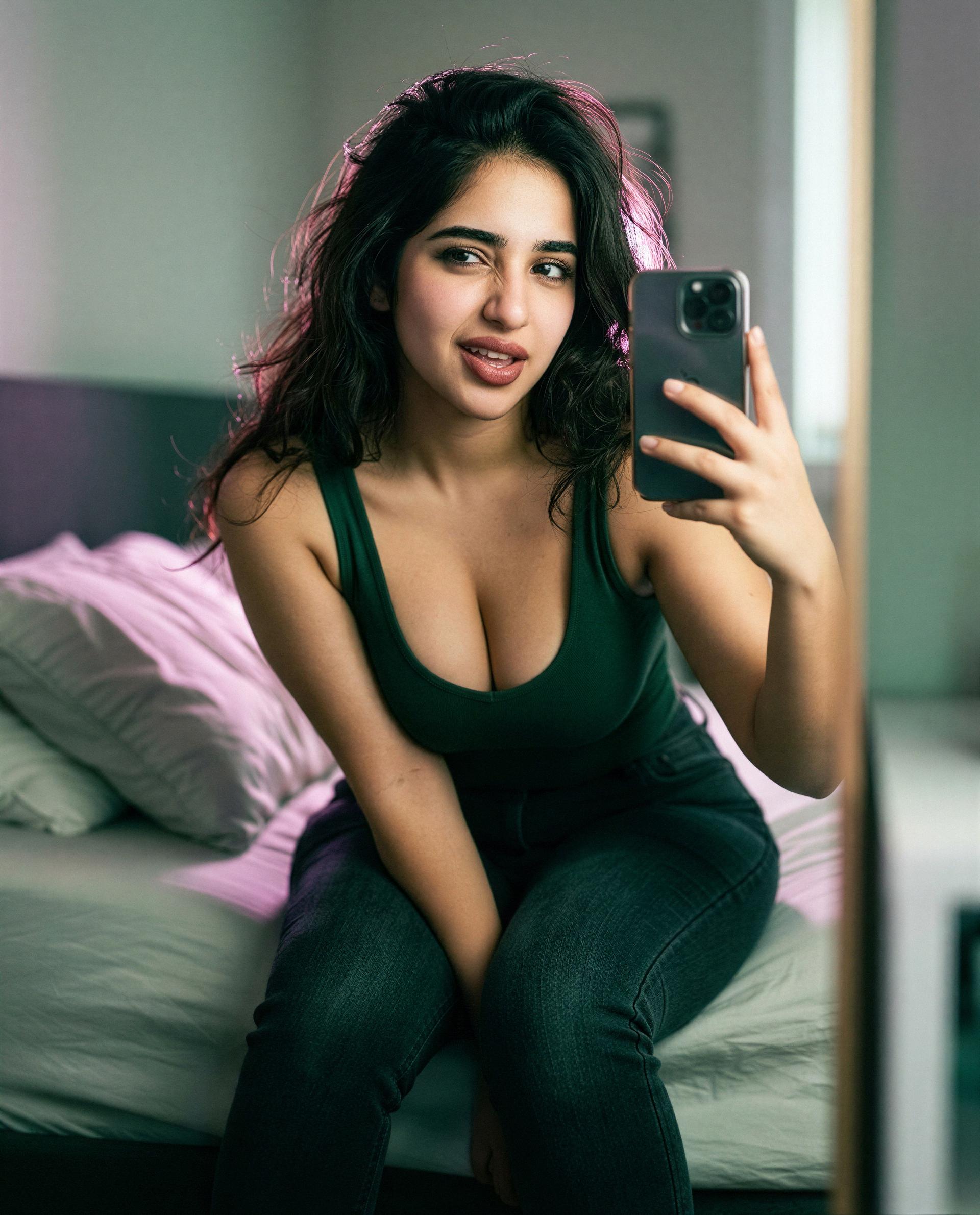 i tried being innocent - doesn't fit me, wanna help me misbehave? 🫣💋, by Reem Shimon