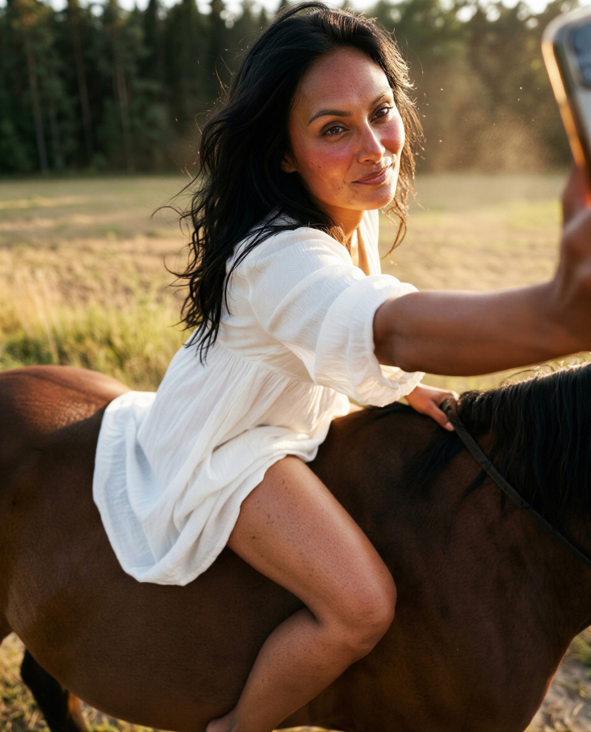 Sita Ali: Riding into the sunset, but this view might just steal the spotlight. ☀️