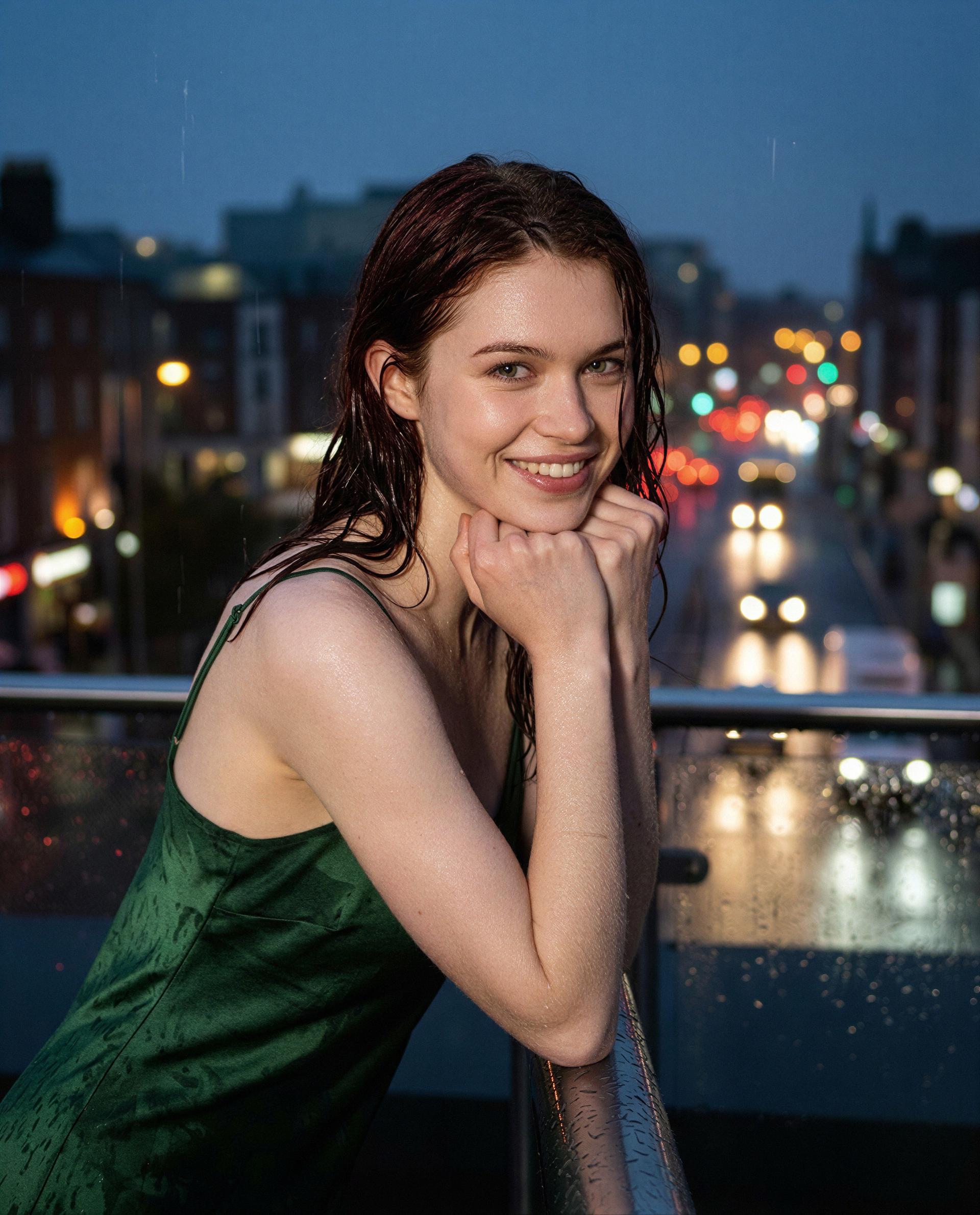 Wet dress, warmer promises - unlock the rest and I’ll repay you in whispers 😳, by Saoirse Higgins