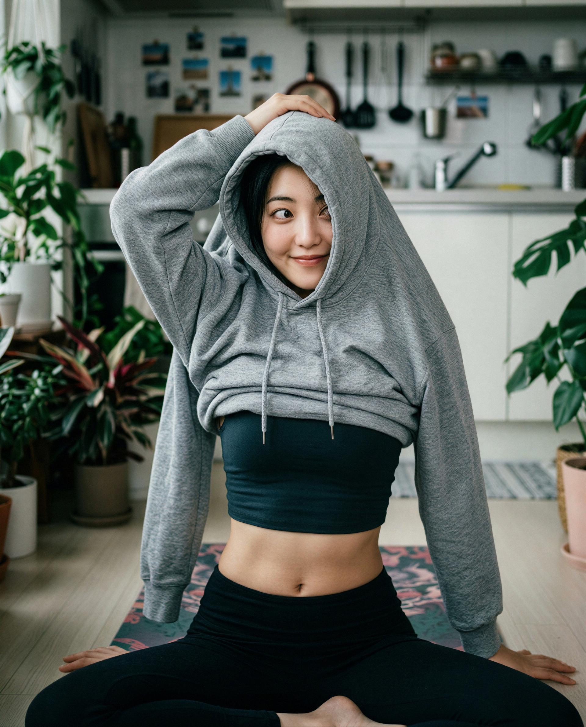 Caught me mid-tease—curious enough to stay and watch? 😘, by Nanami Hayashi