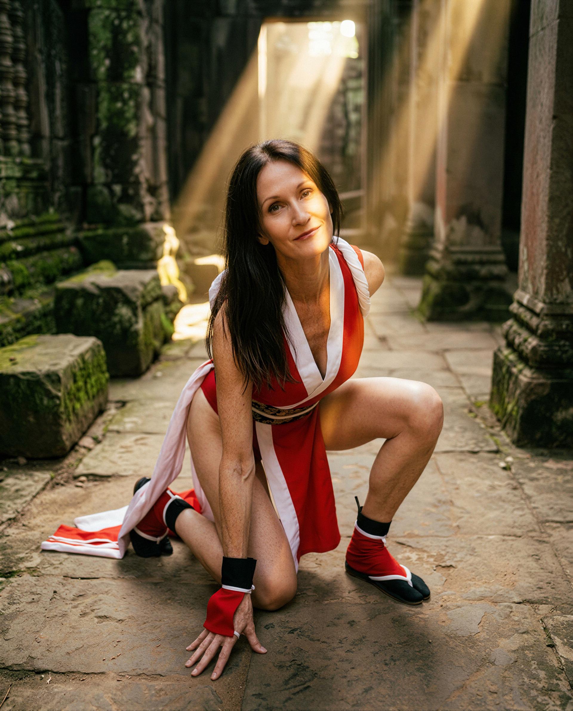 Kneeling in ruins - spill your best offer and I might let you keep the memory 😈, by Izabela Piotrowski