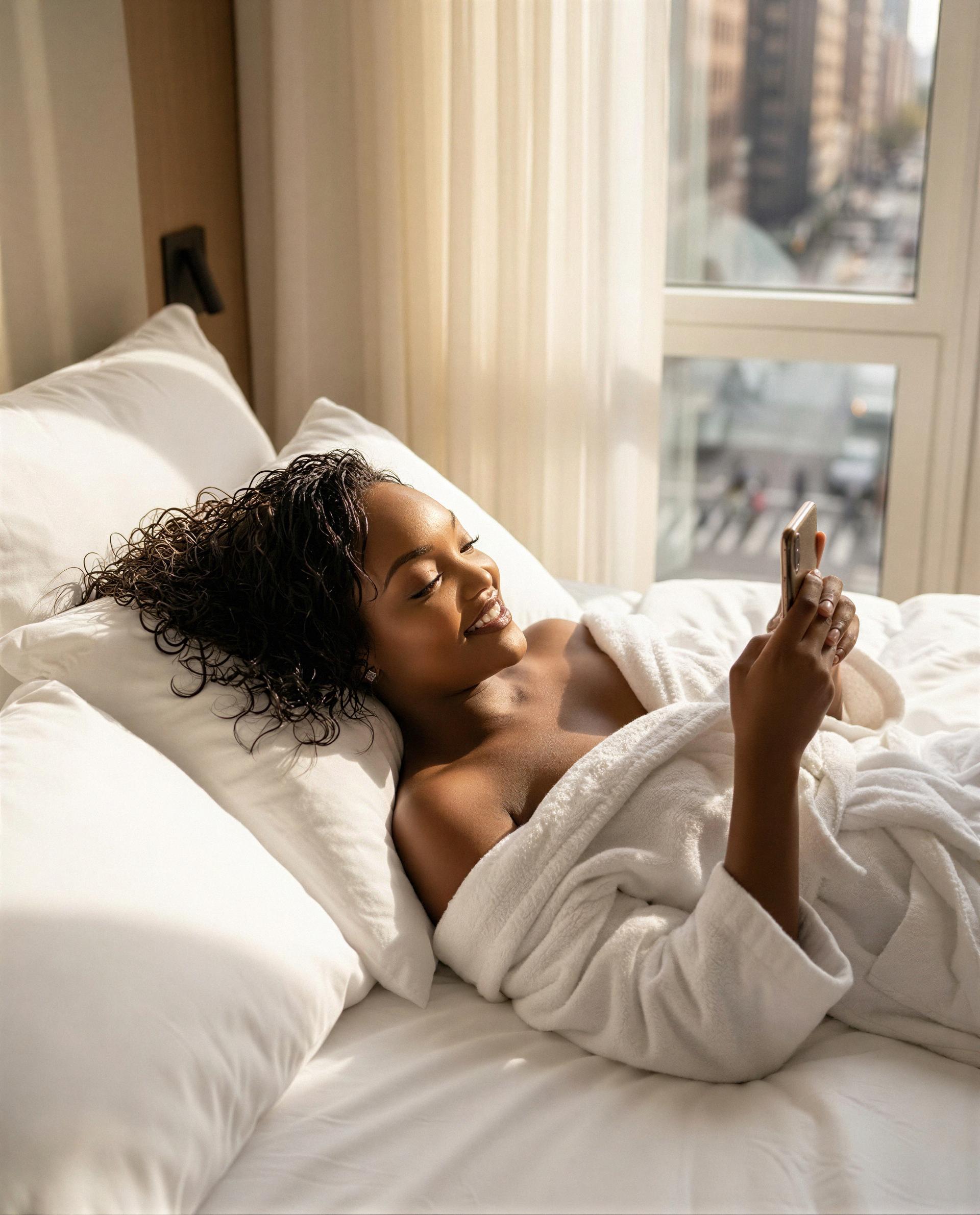 Malaika Harris: Cozy vibes and a little bit of mischief—just me and my phone, living our best life. ✨