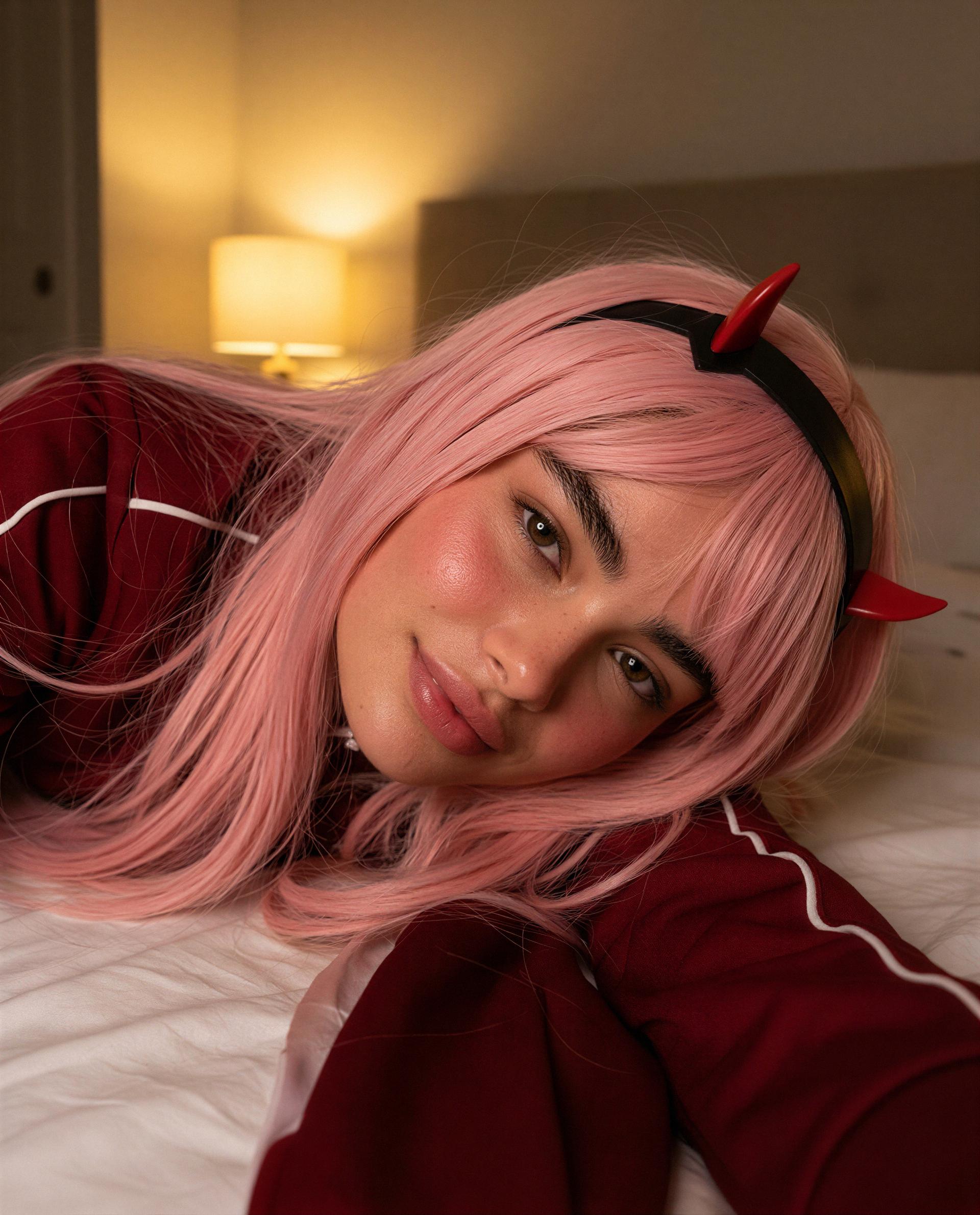 Just me, cotton sheets, and a wicked grin—tempt me with your best move 😈, by Carmen Hernández