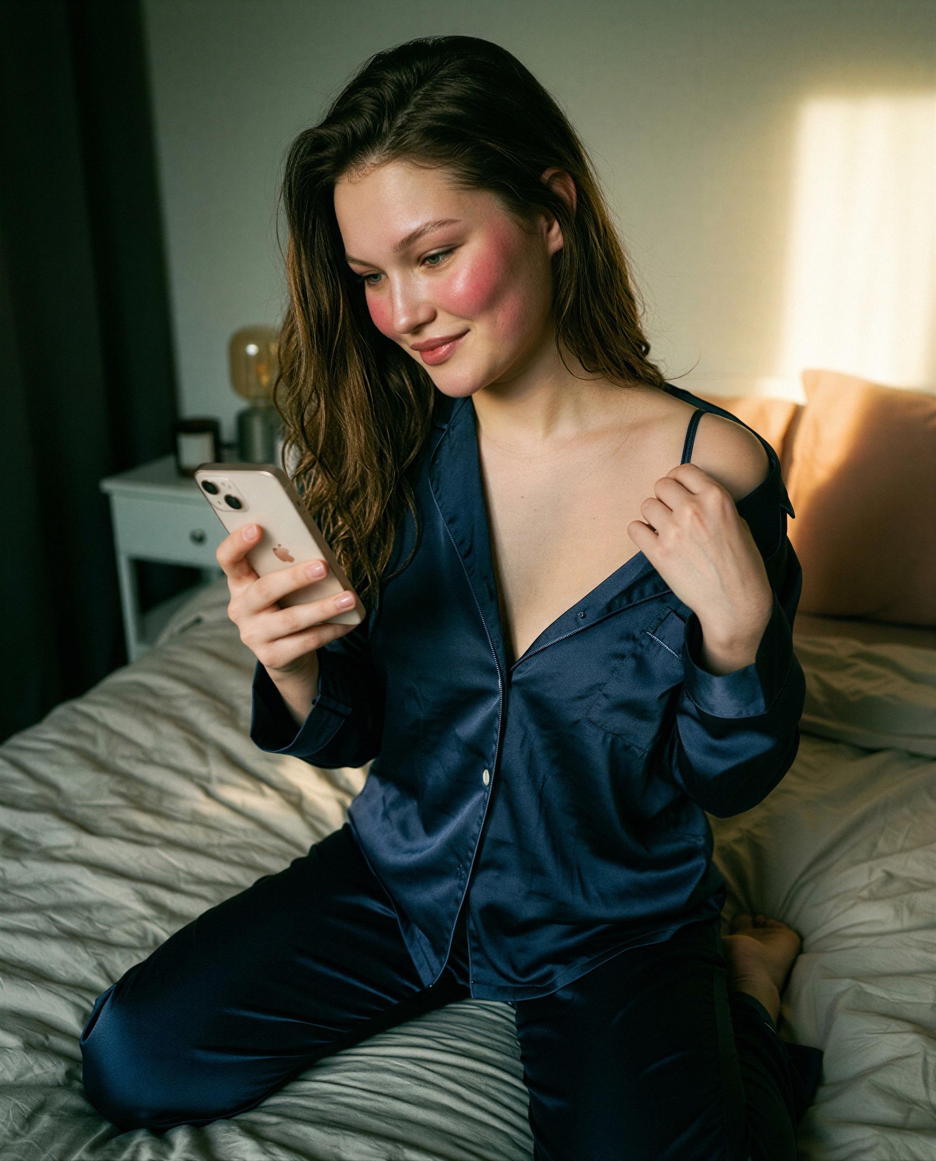 Caught me smiling—want a private encore, just for you? 💕, by Van Vu