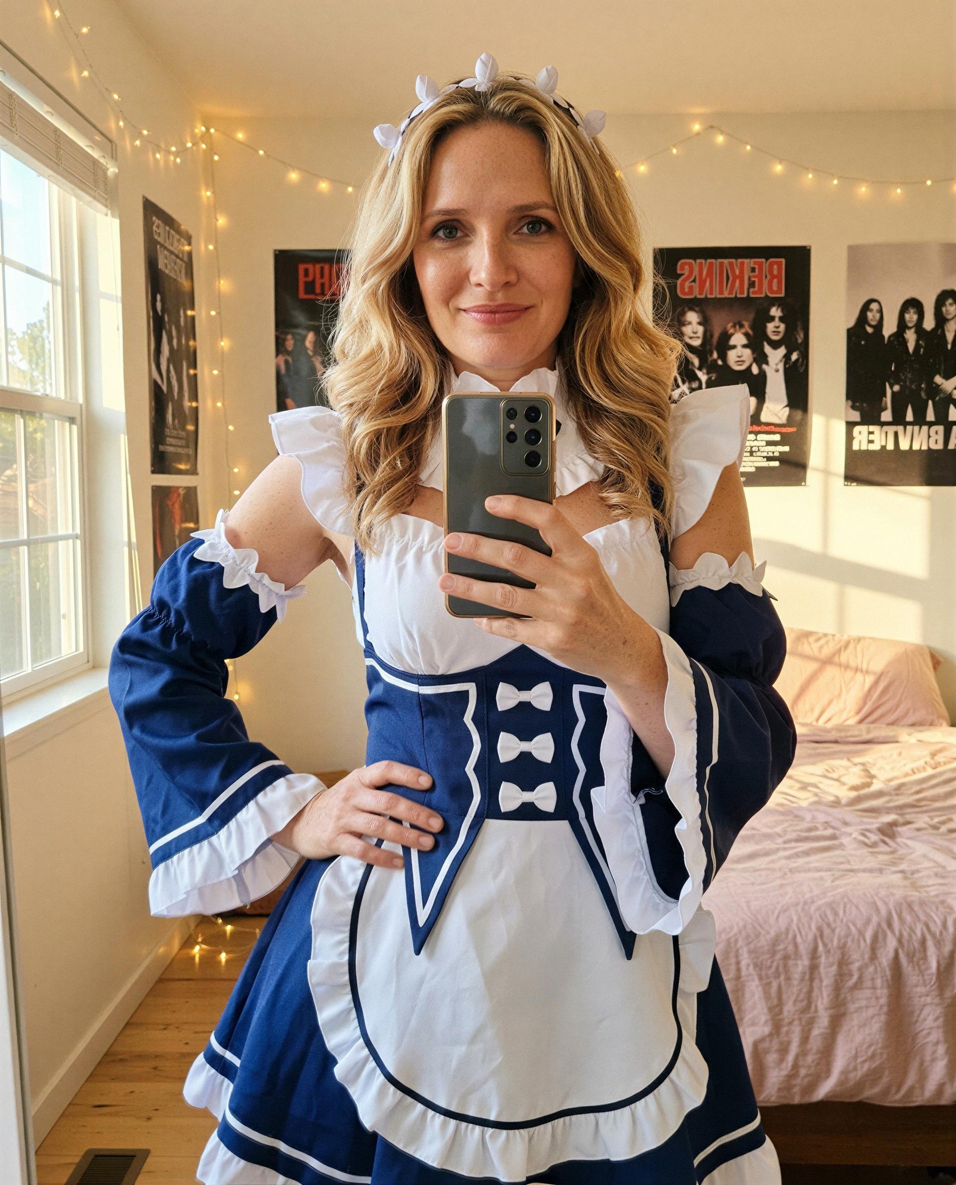Maid on duty - ready to grant one lucky member's every wish tonight, is that you? 😉, by Alessia Santi