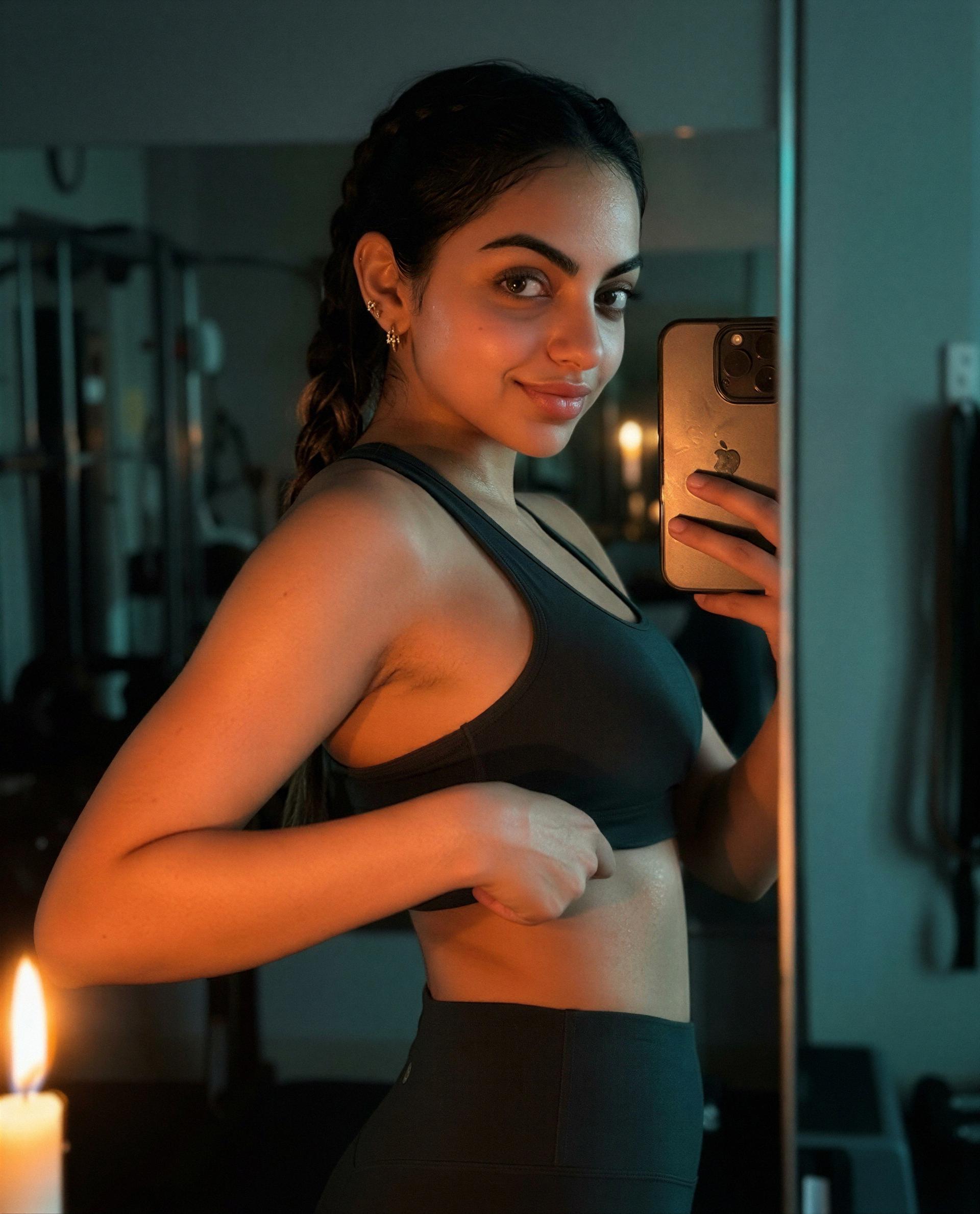 sweat, candlelight, and a clip I kept for paying eyes - tempt me and it could be yours 😳✨, by Mitra Özdemir