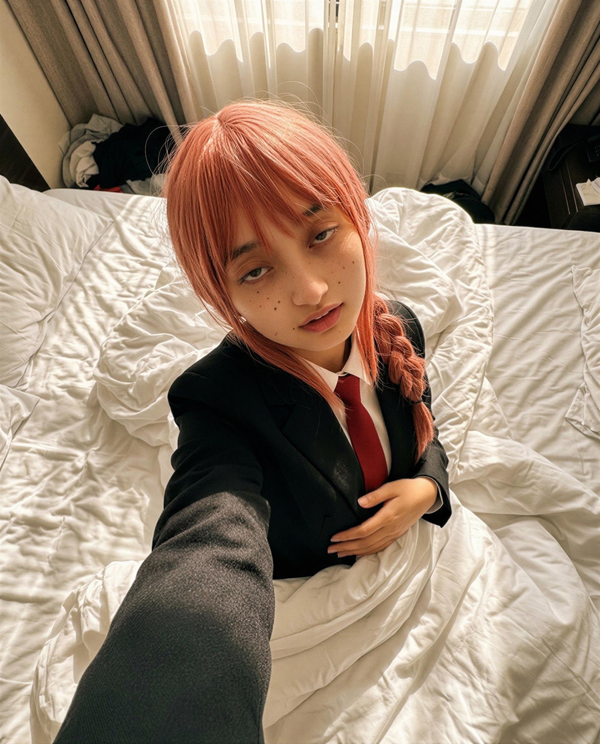 don’t tell anyone, but i’m dressed up and thinking of unbuttoning—shall i send the VIP version? 🥺🔥, by Momoko Abe