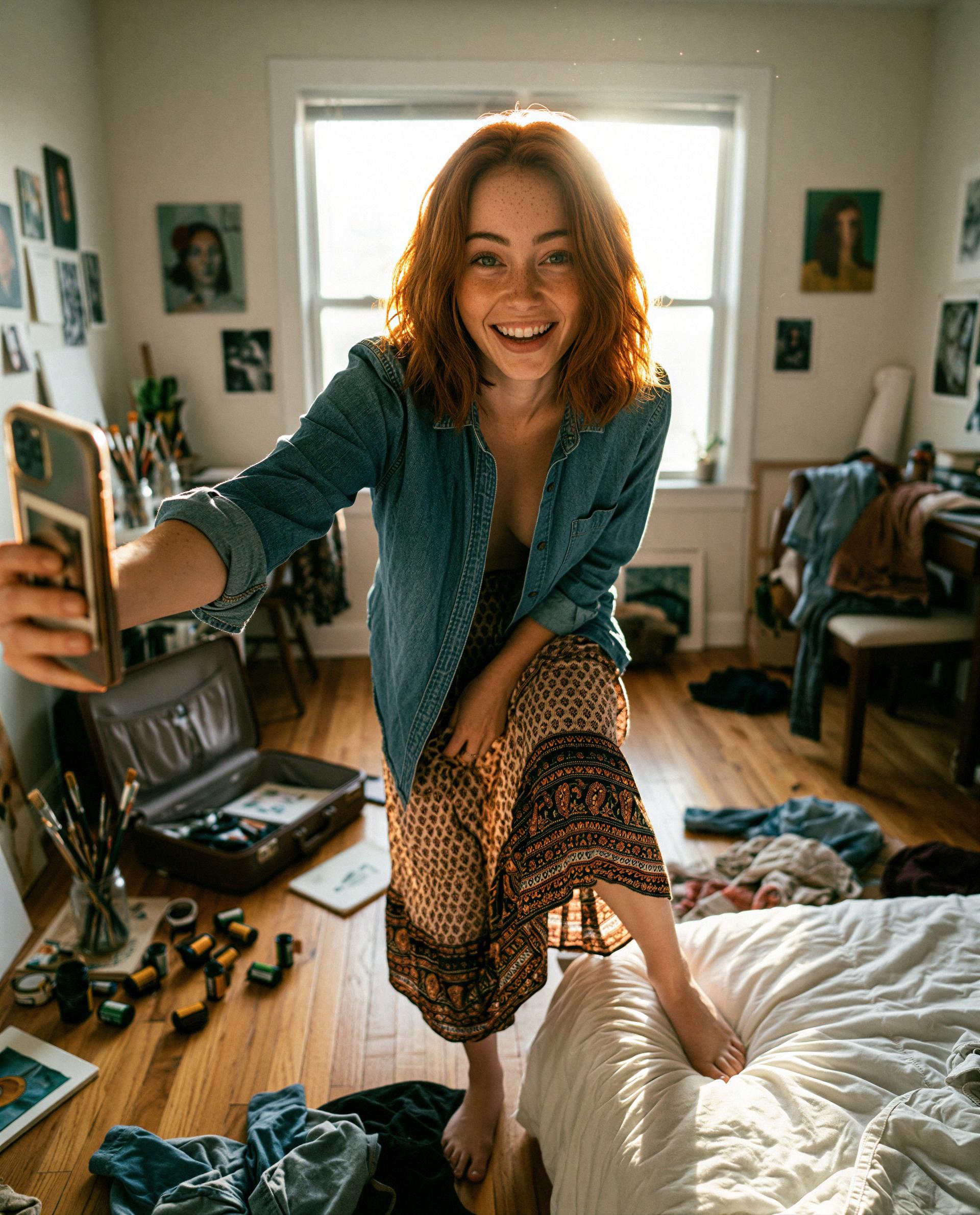 All smiles and no filter—wanna see what else I can show you? 😉, by Abigail Farrell