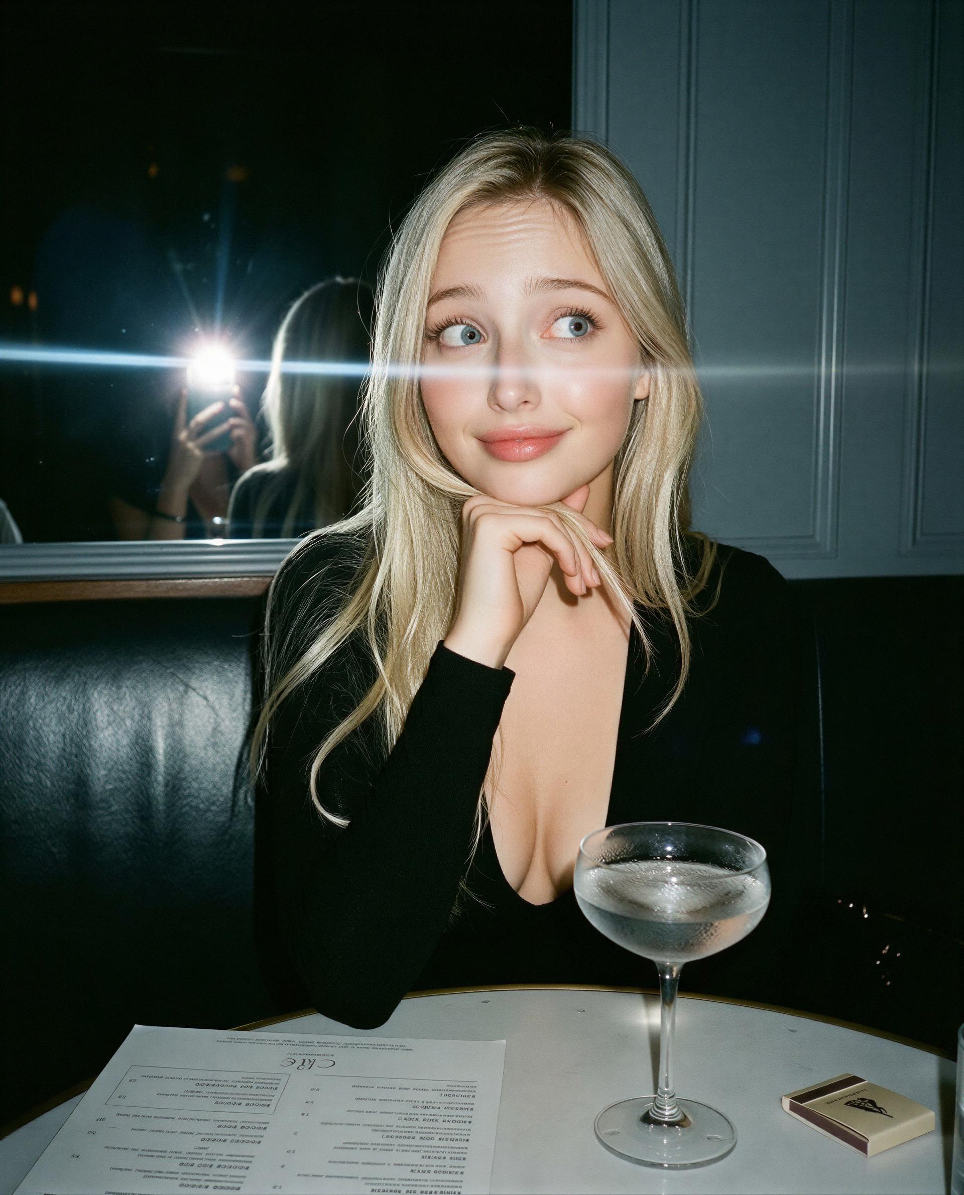 That martini’s frosty, but I’m craving something hotter—up for a private taste test? 😘, by Anaïs O'Shea