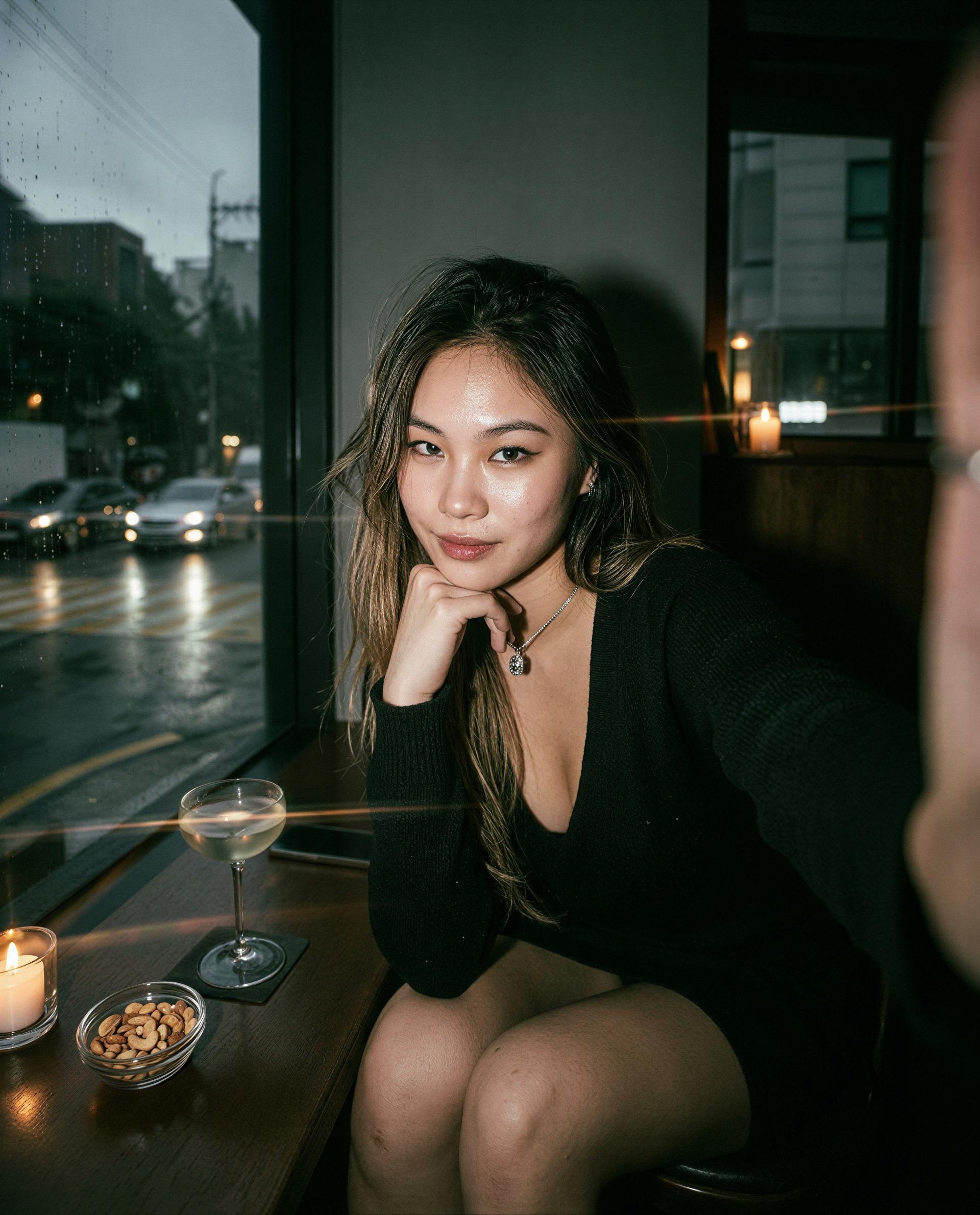 Champagne, candlelight, and a little trouble - slide into my DMs and tell me which you want first 💋, by Yoon-ah Kim