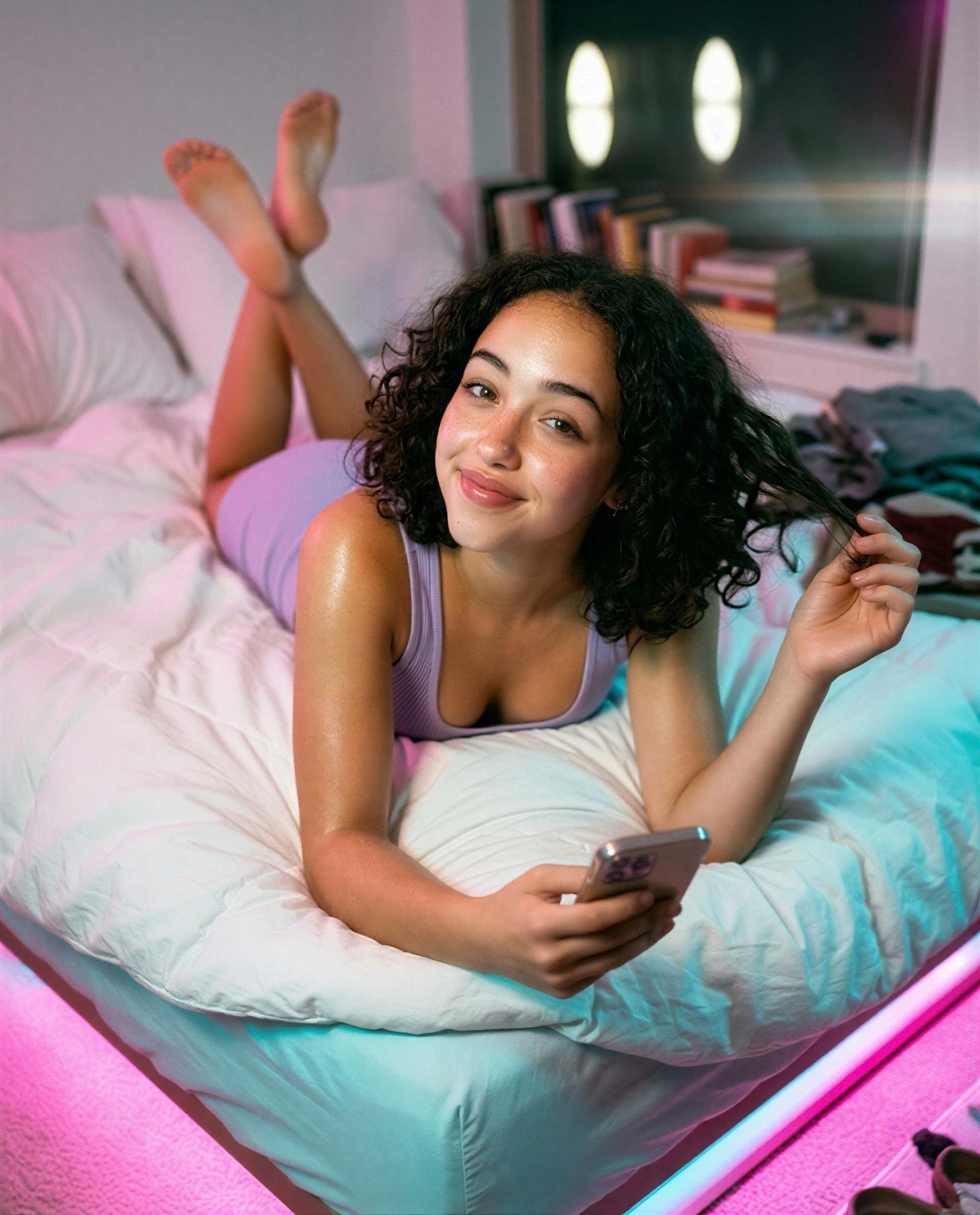 Bed's comfy, but I bet you'd make it even better. 😉💖, by Zoe Williams