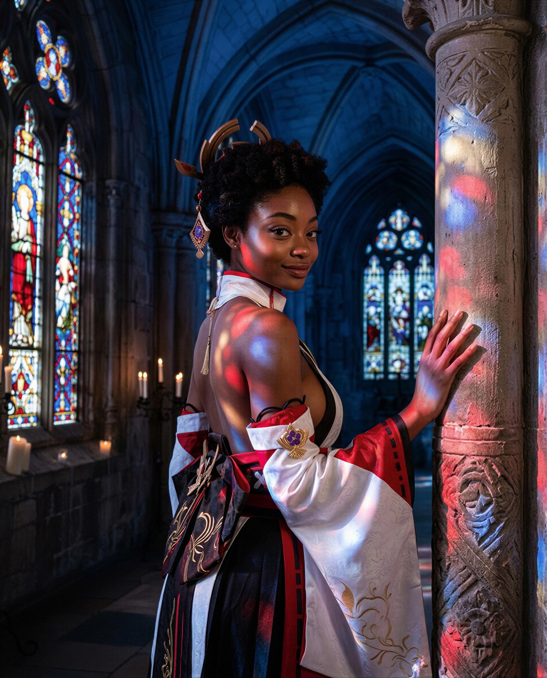 Stained-glass glow’s cute, but I’m even hotter up close - come see for yourself 😉💕, by Zola Lewis